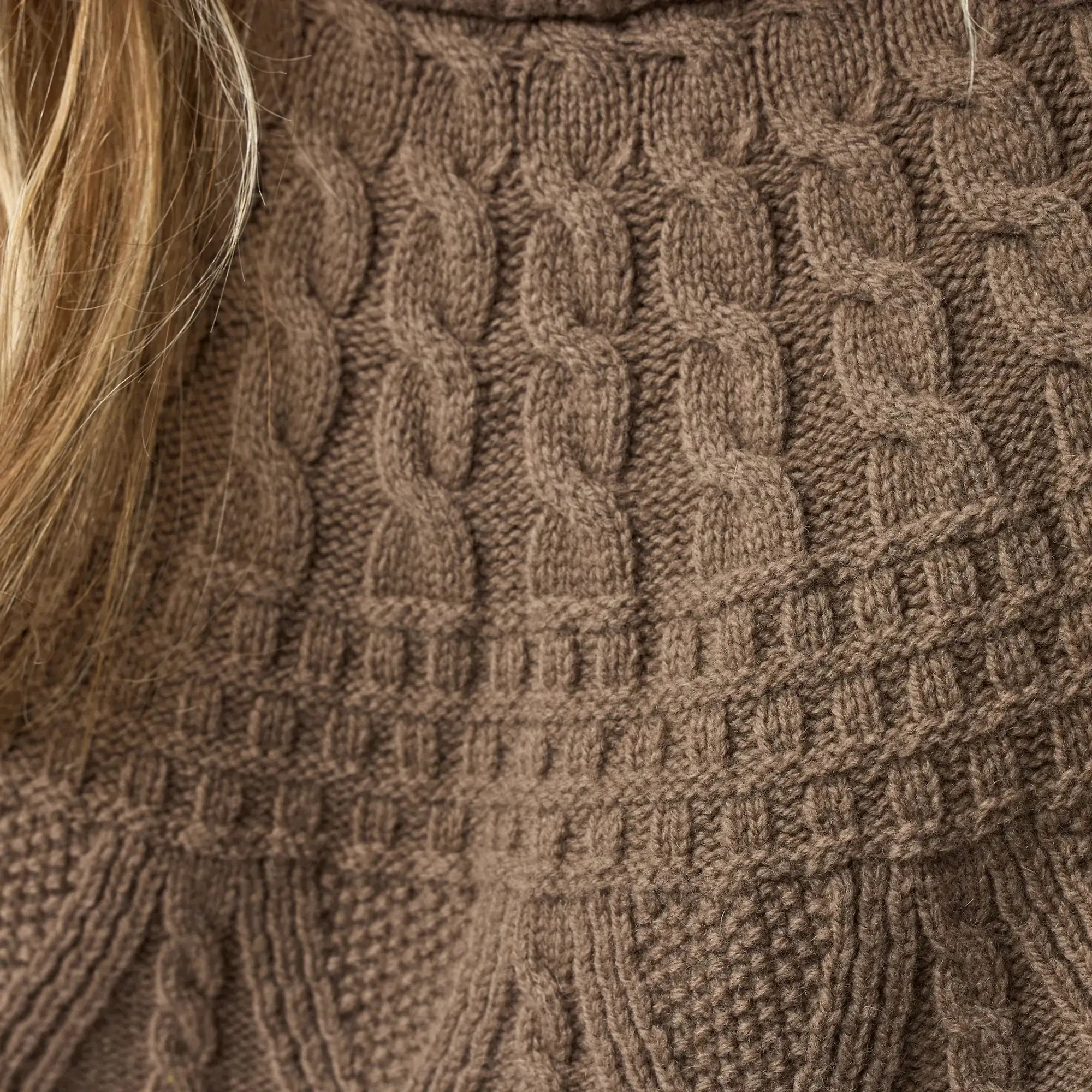 Product image 5 of 6 of Fjällräven Women's Övik Solid Jacquard Knit - Light Beige