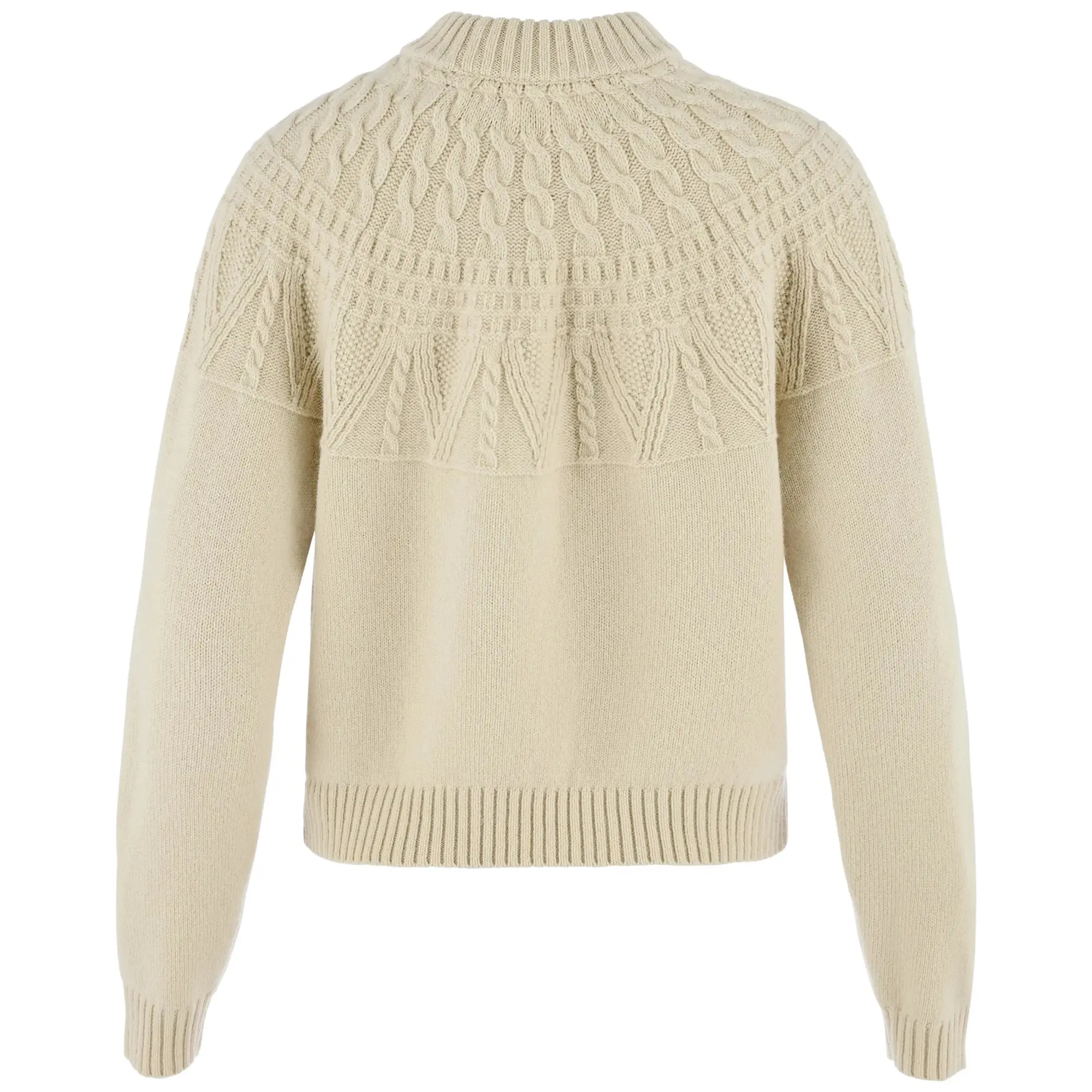 Product image 6 of 6 of Fjällräven Women's Övik Solid Jacquard Knit - Light Beige