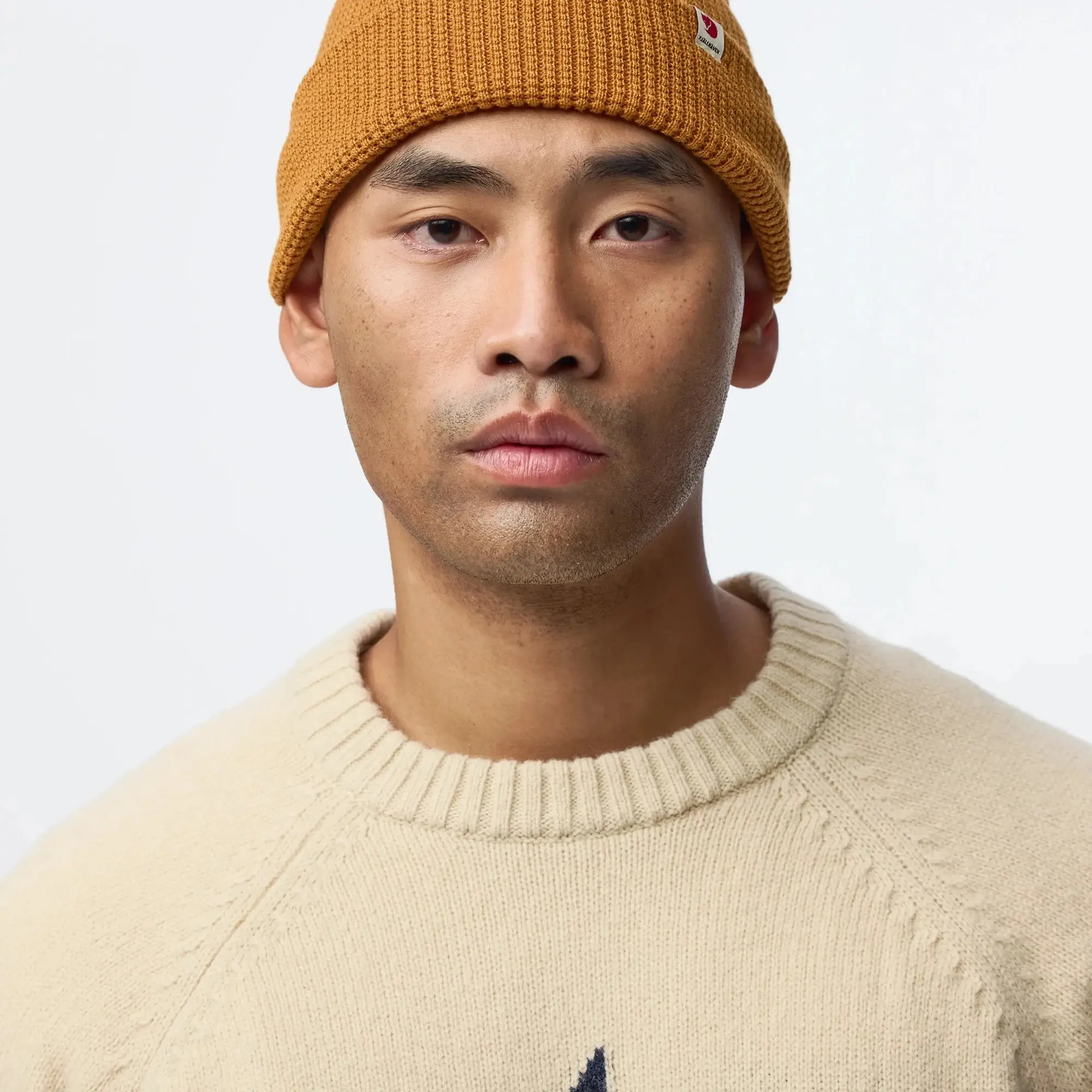 Product image 7 of 10 of Fjällräven Men's Fjällräven Logo Knit Sweater - Dark Navy