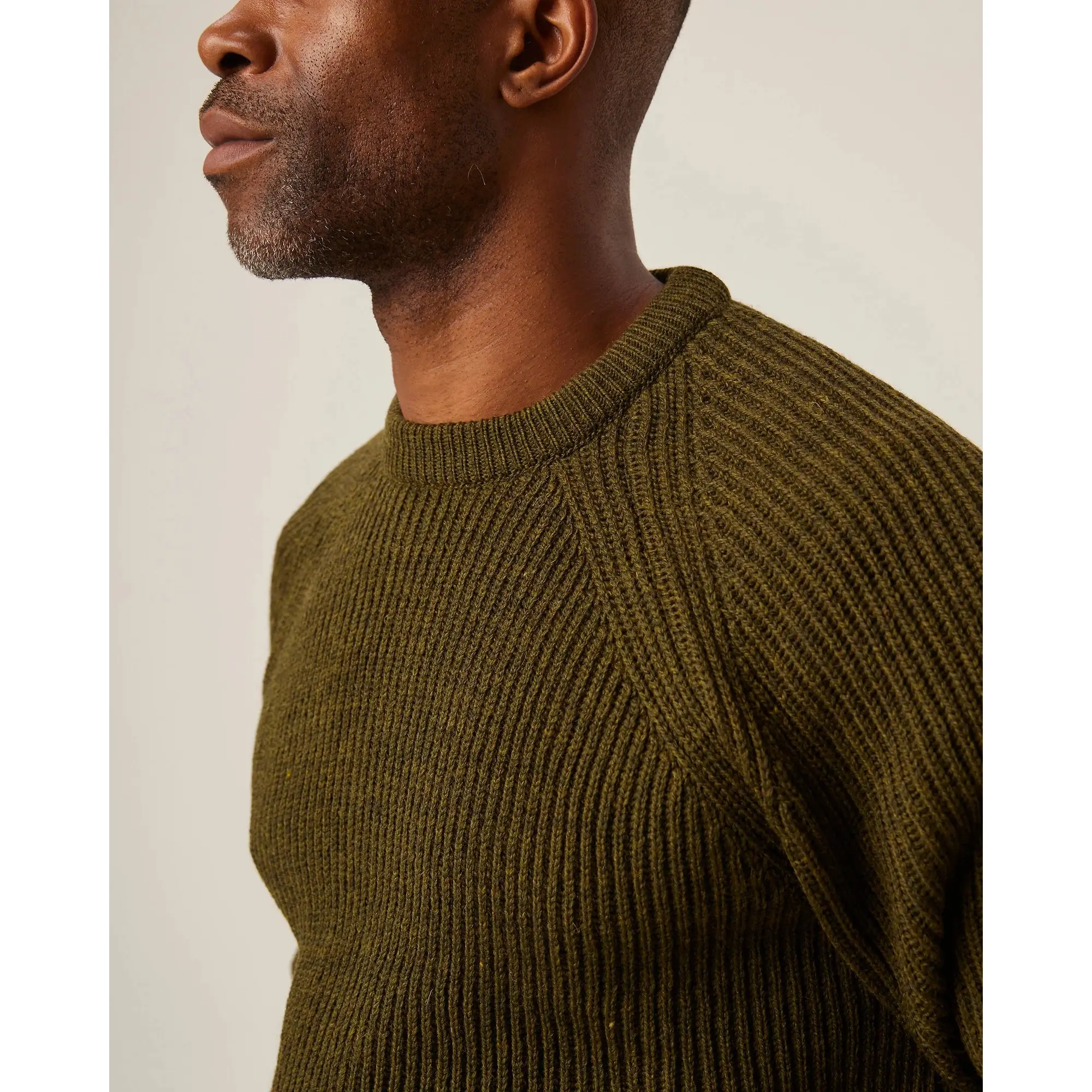 Product image 5 of 8 of Peregrine Men's Ford Crew Jumper - Olive