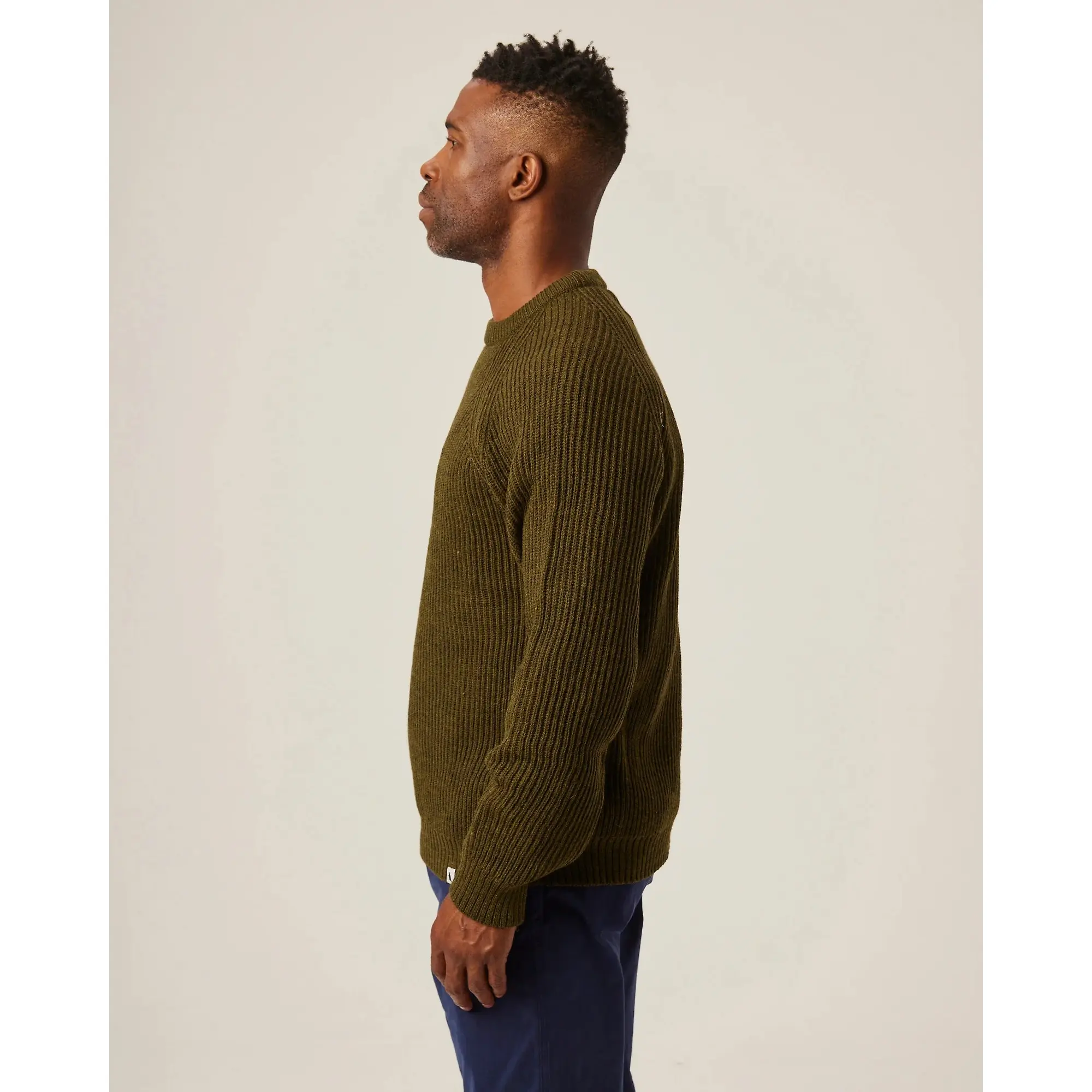 Product image 6 of 8 of Peregrine Men's Ford Crew Jumper - Olive