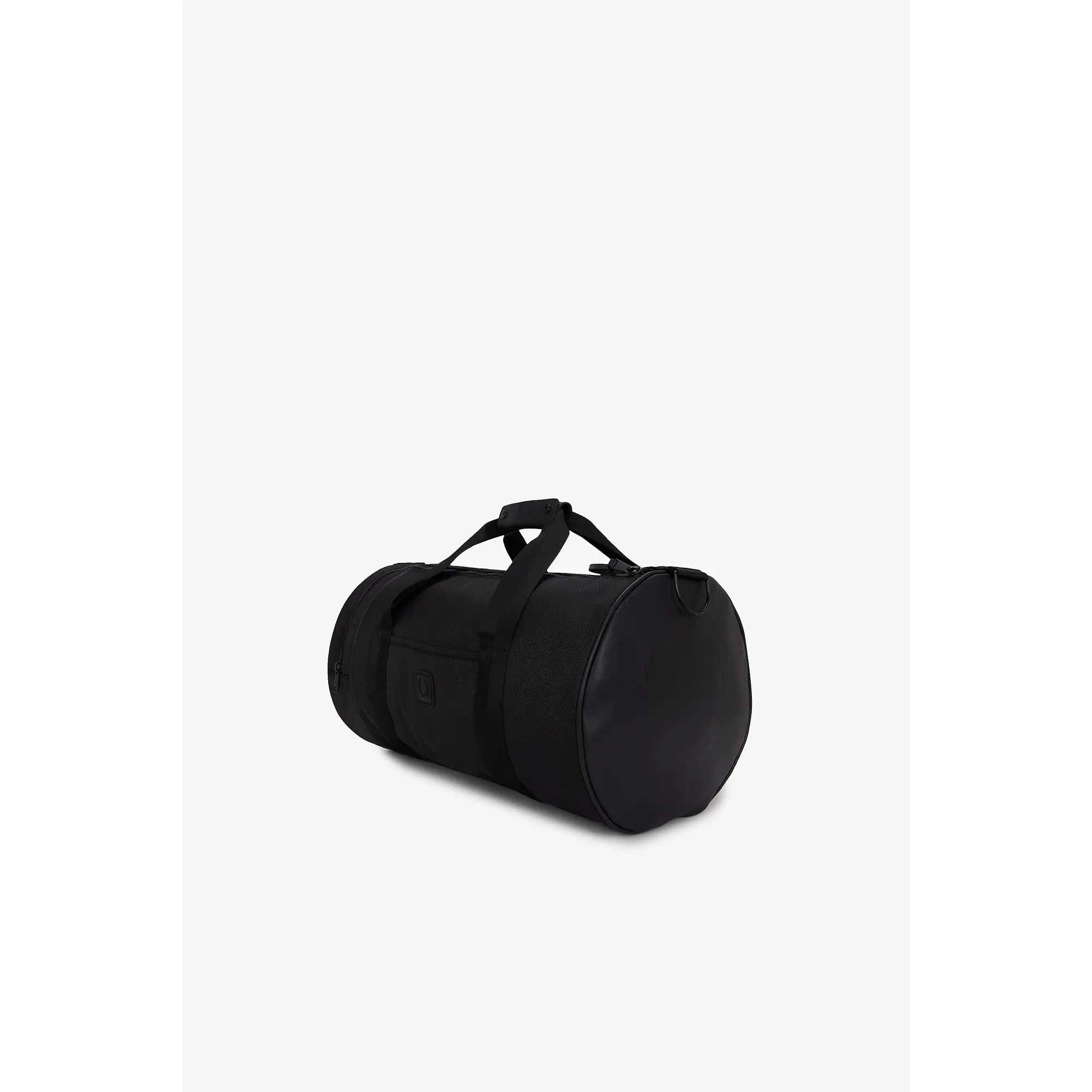 Product image 5 of 8 of Fred Perry Leather Patch Barrel Bag - Black