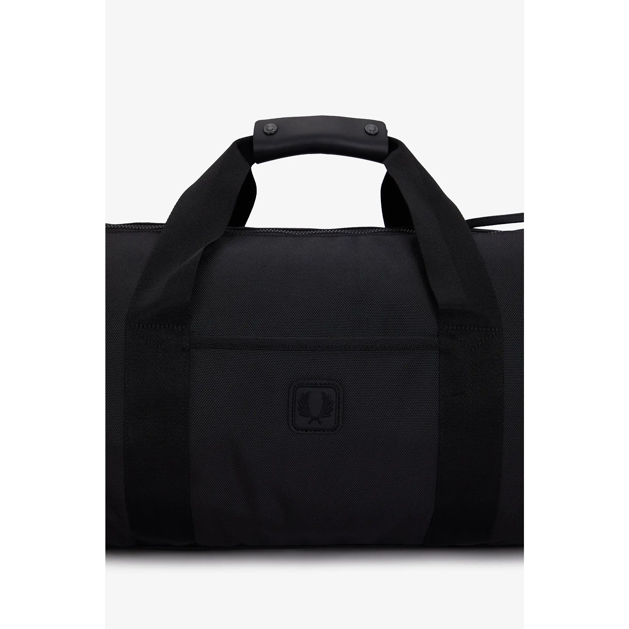 Product image 8 of 8 of Fred Perry Leather Patch Barrel Bag - Black