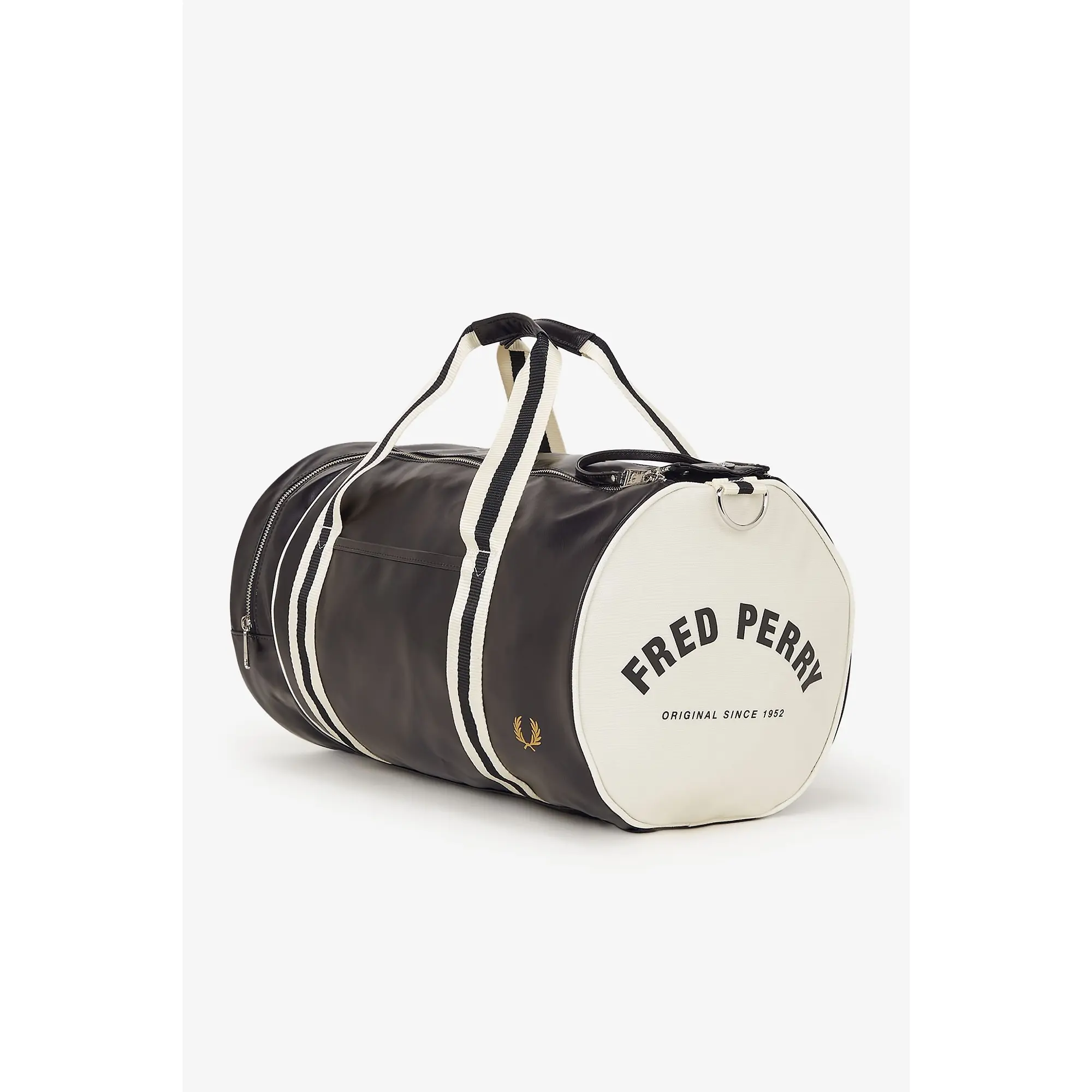 Product image 5 of 8 of Fred Perry Classic Barrel Bag - Black / Ecru