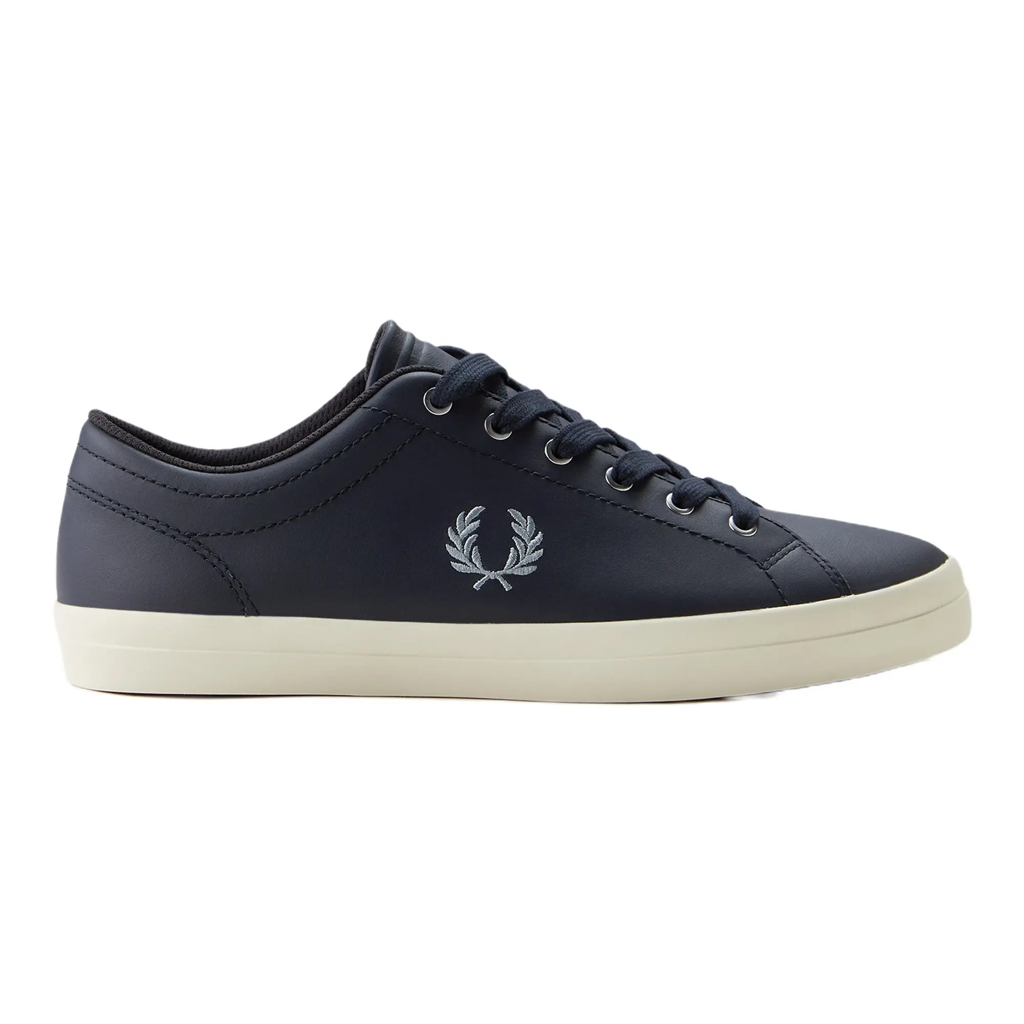 Product image 1 of 9 of Fred Perry Men's Baseline Leather Trainers - Navy