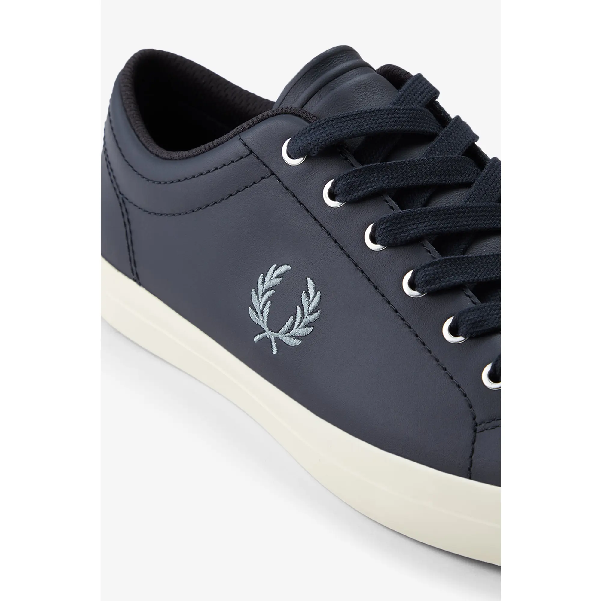 Product image 5 of 9 of Fred Perry Men's Baseline Leather Trainers - Navy