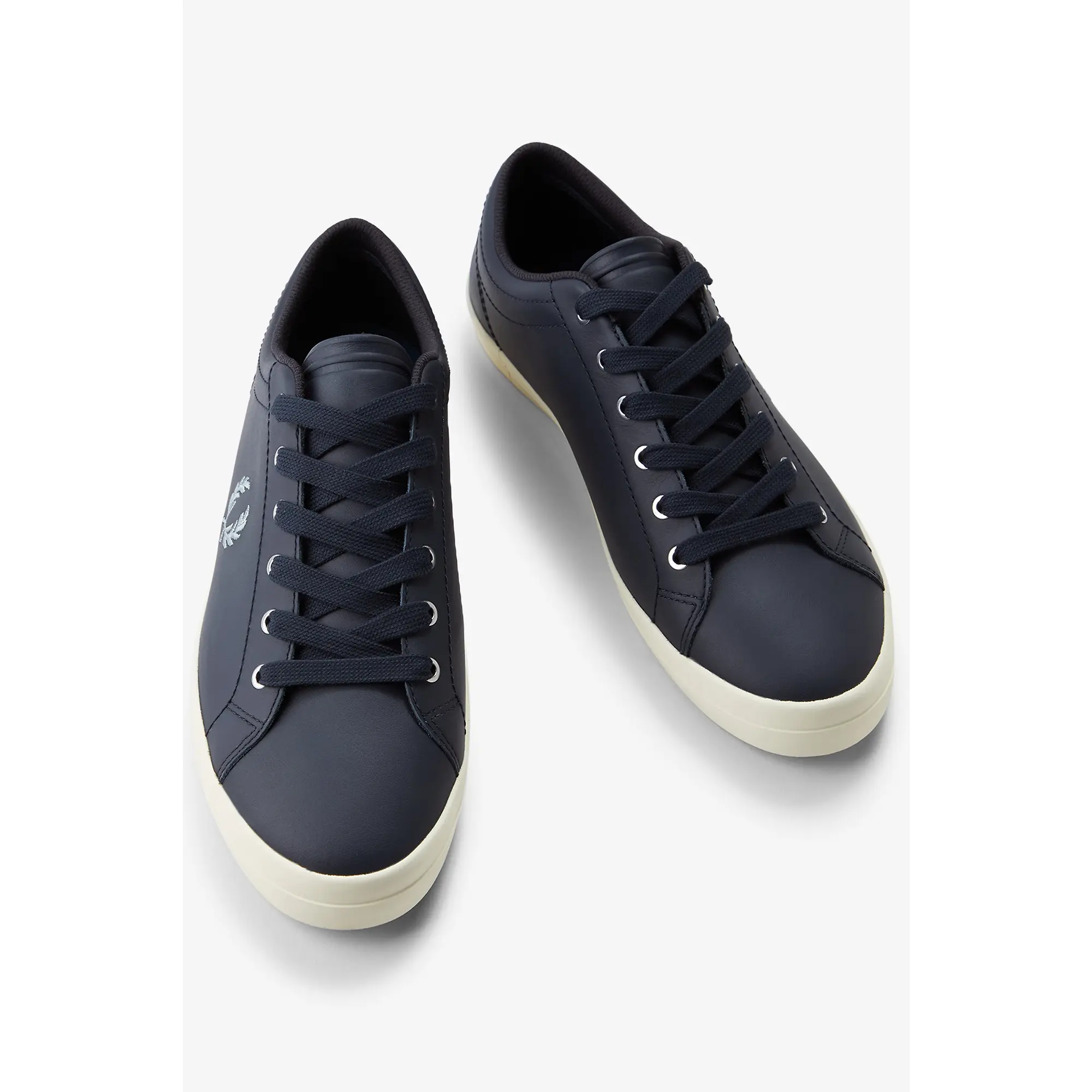 Product image 6 of 9 of Fred Perry Men's Baseline Leather Trainers - Navy