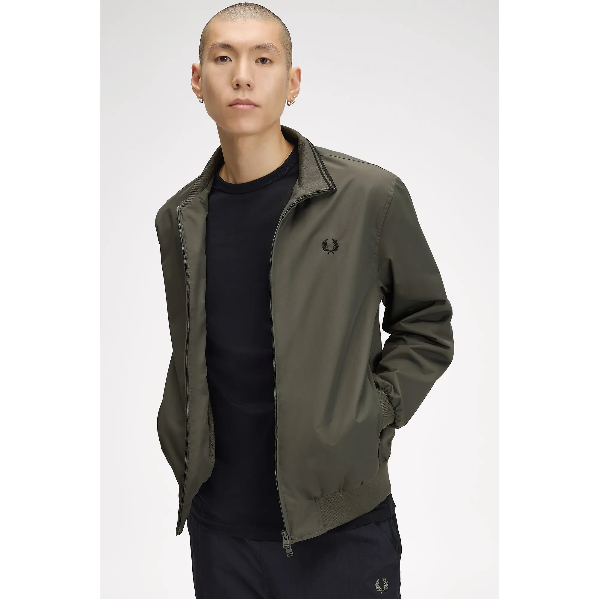 Product image 5 of 11 of Fred Perry Men's Brentham Jacket - Field Green