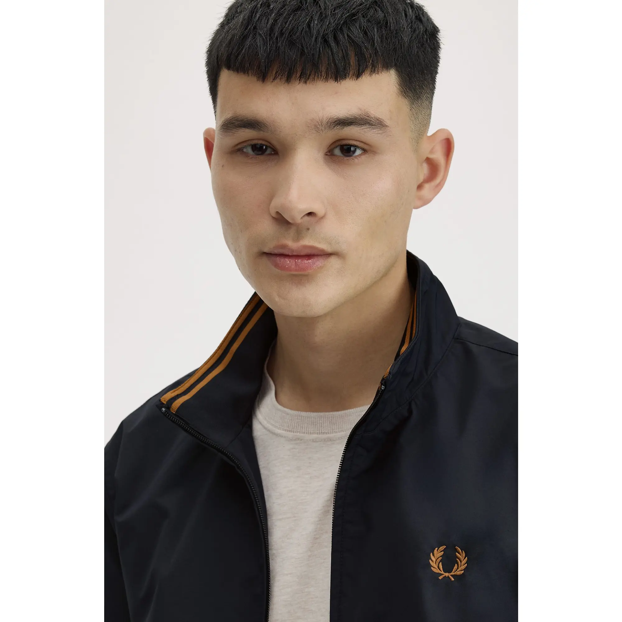 Product image 6 of 12 of Fred Perry Men's Brentham Jacket - Navy