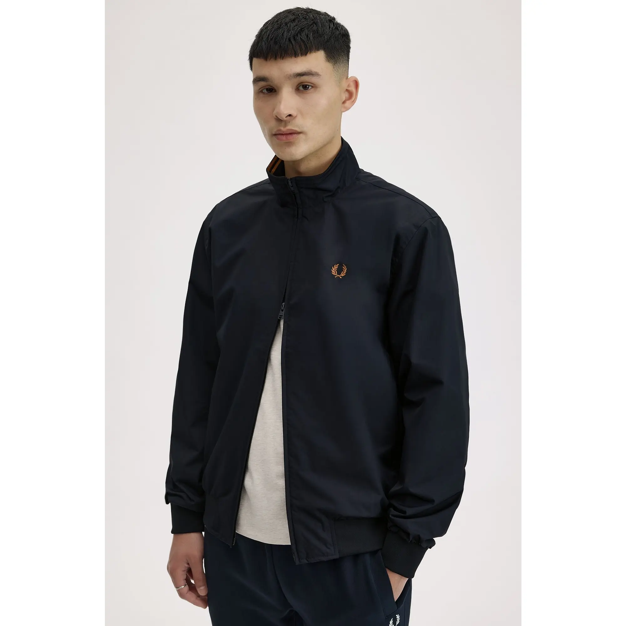 Product image 7 of 12 of Fred Perry Men's Brentham Jacket - Navy
