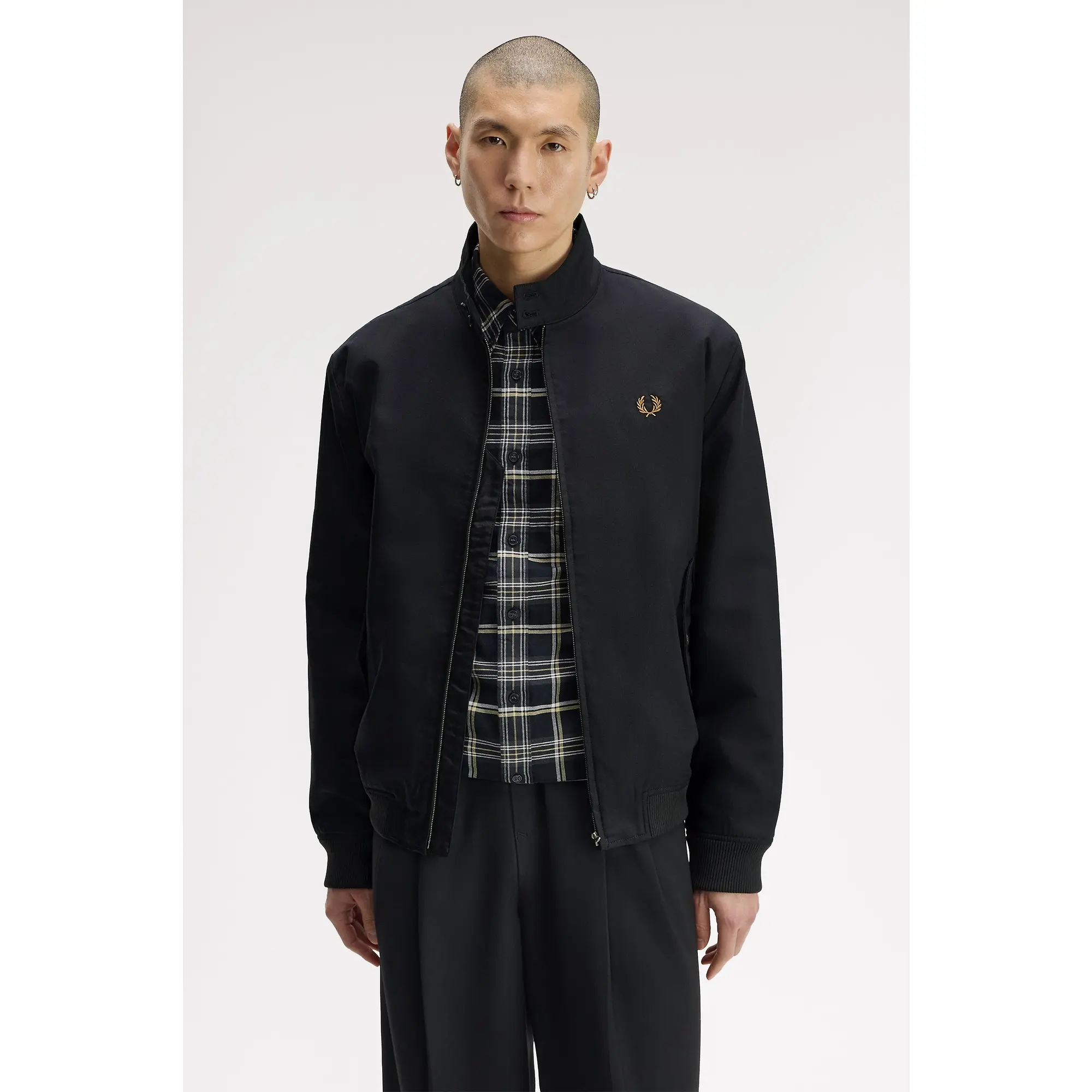 Product image 4 of 11 of Fred Perry Men's Classic Harrington Jacket - Black