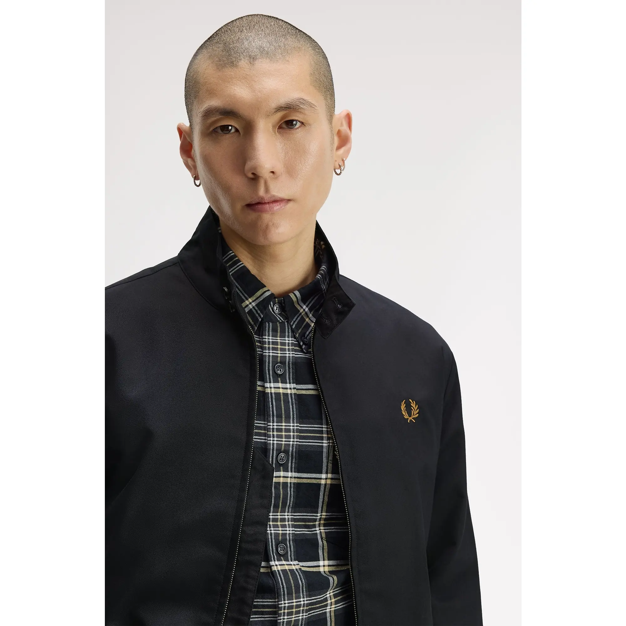 Product image 6 of 11 of Fred Perry Men's Classic Harrington Jacket - Black