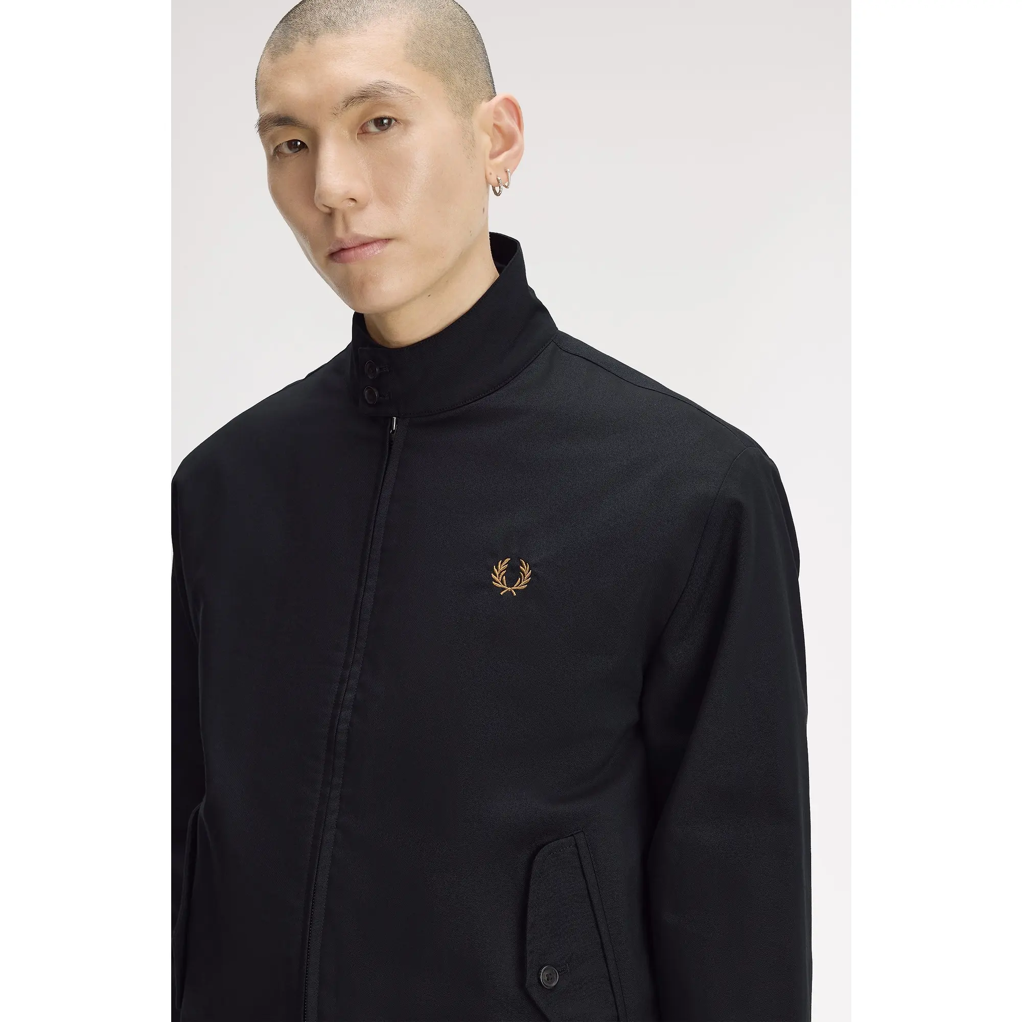 Product image 8 of 11 of Fred Perry Men's Classic Harrington Jacket - Black