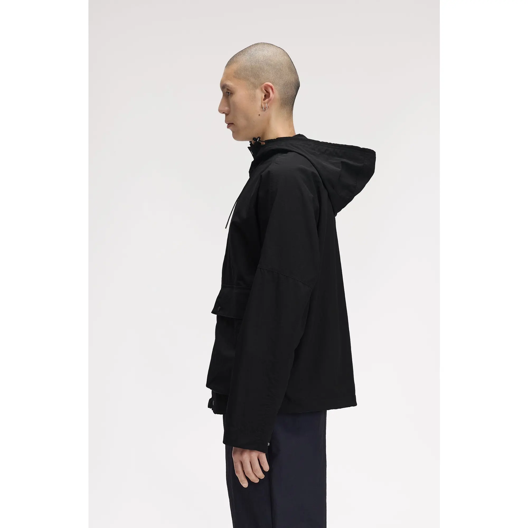 Product image 3 of 11 of Fred Perry Men's Cropped Ripstop Parka - Black