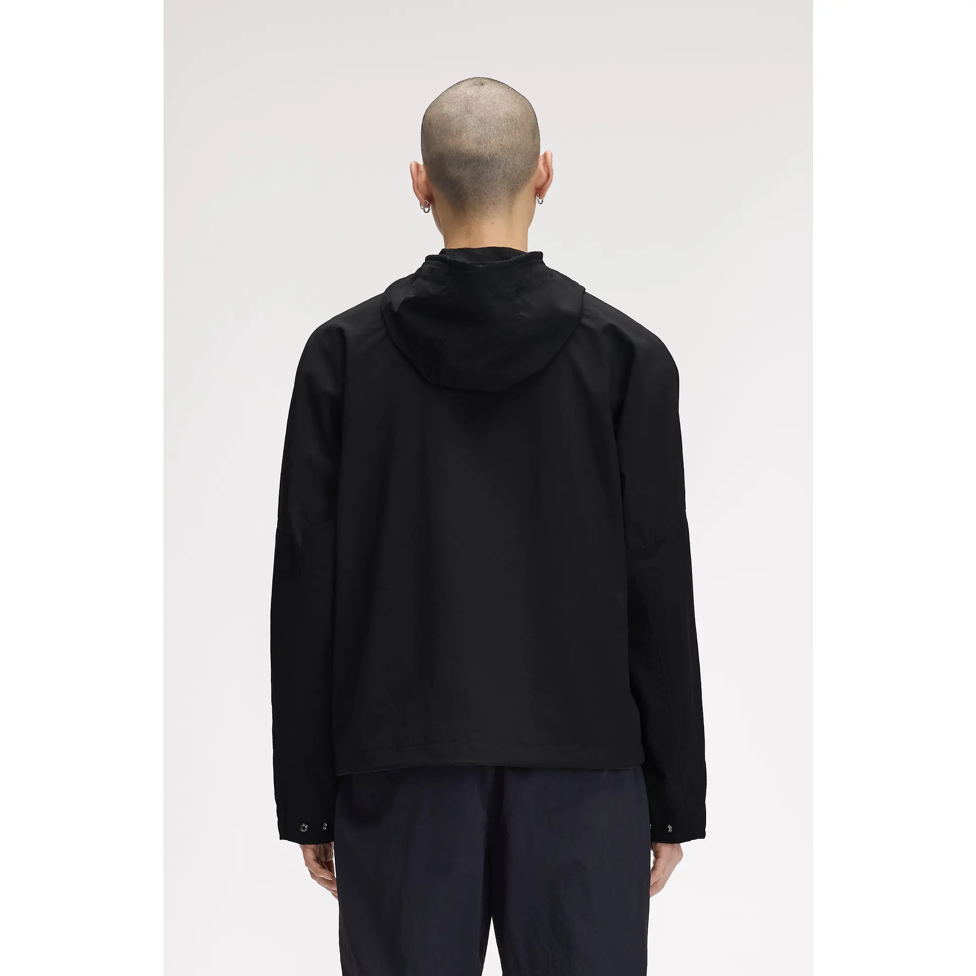 Product image 4 of 11 of Fred Perry Men's Cropped Ripstop Parka - Black