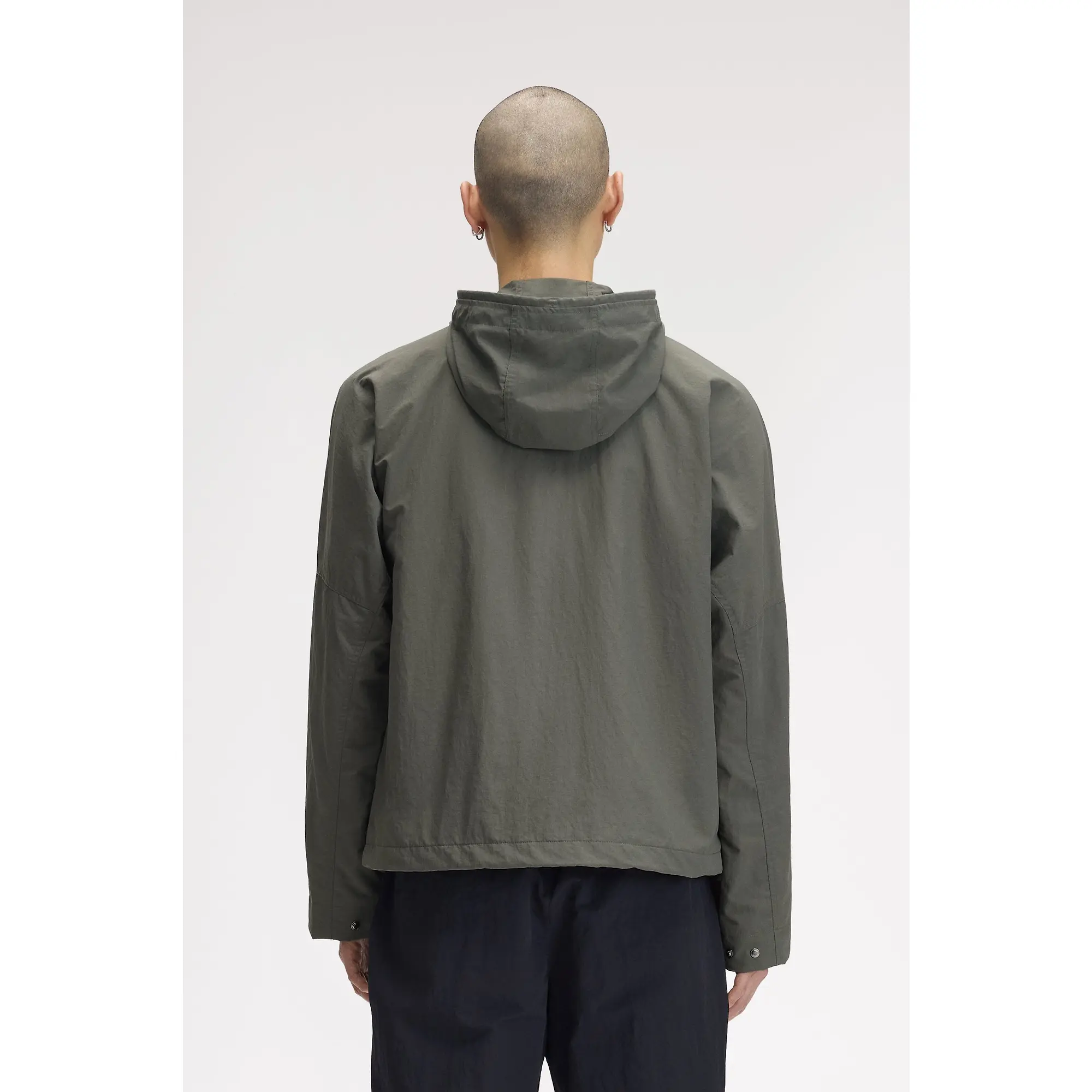 Product image 4 of 12 of Fred Perry Men's Cropped Ripstop Parka - Field Green