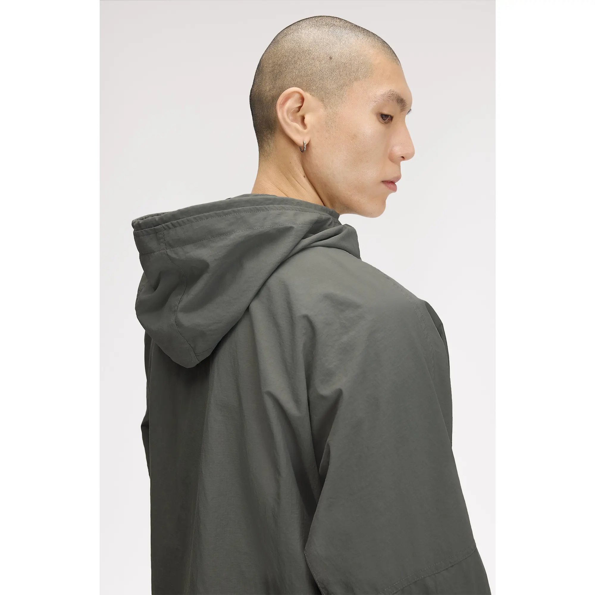 Product image 8 of 12 of Fred Perry Men's Cropped Ripstop Parka - Field Green
