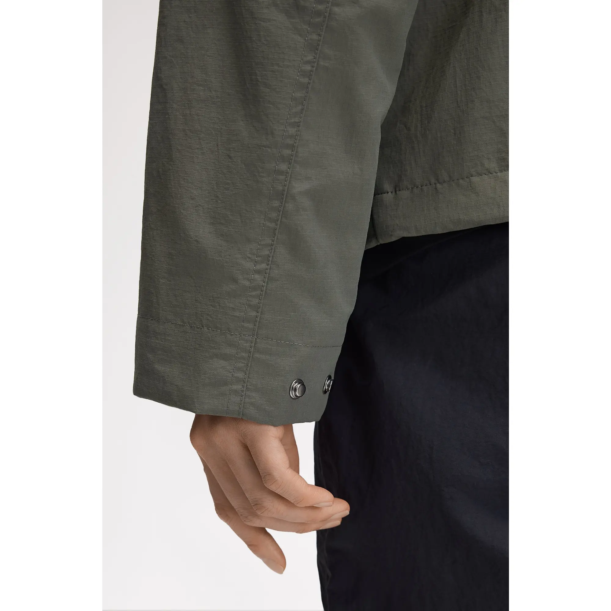 Product image 11 of 12 of Fred Perry Men's Cropped Ripstop Parka - Field Green