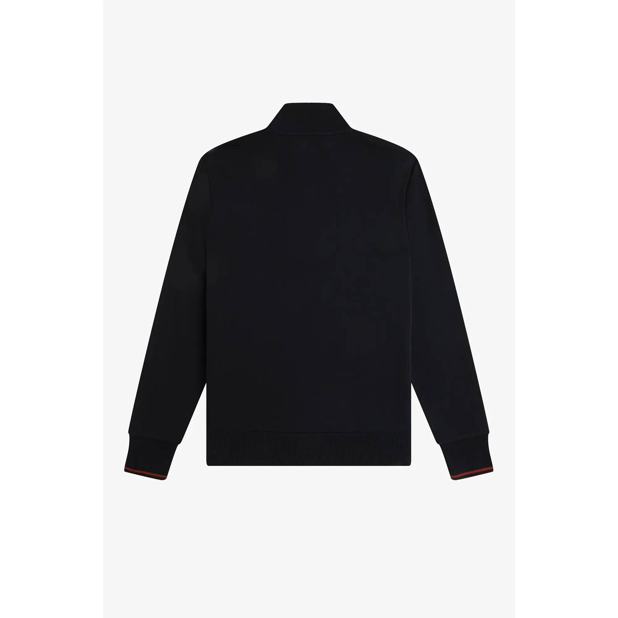 Product image 9 of 9 of Fred Perry Men's Half Zip Sweatshirt - Navy / Brandy / Rich Brown