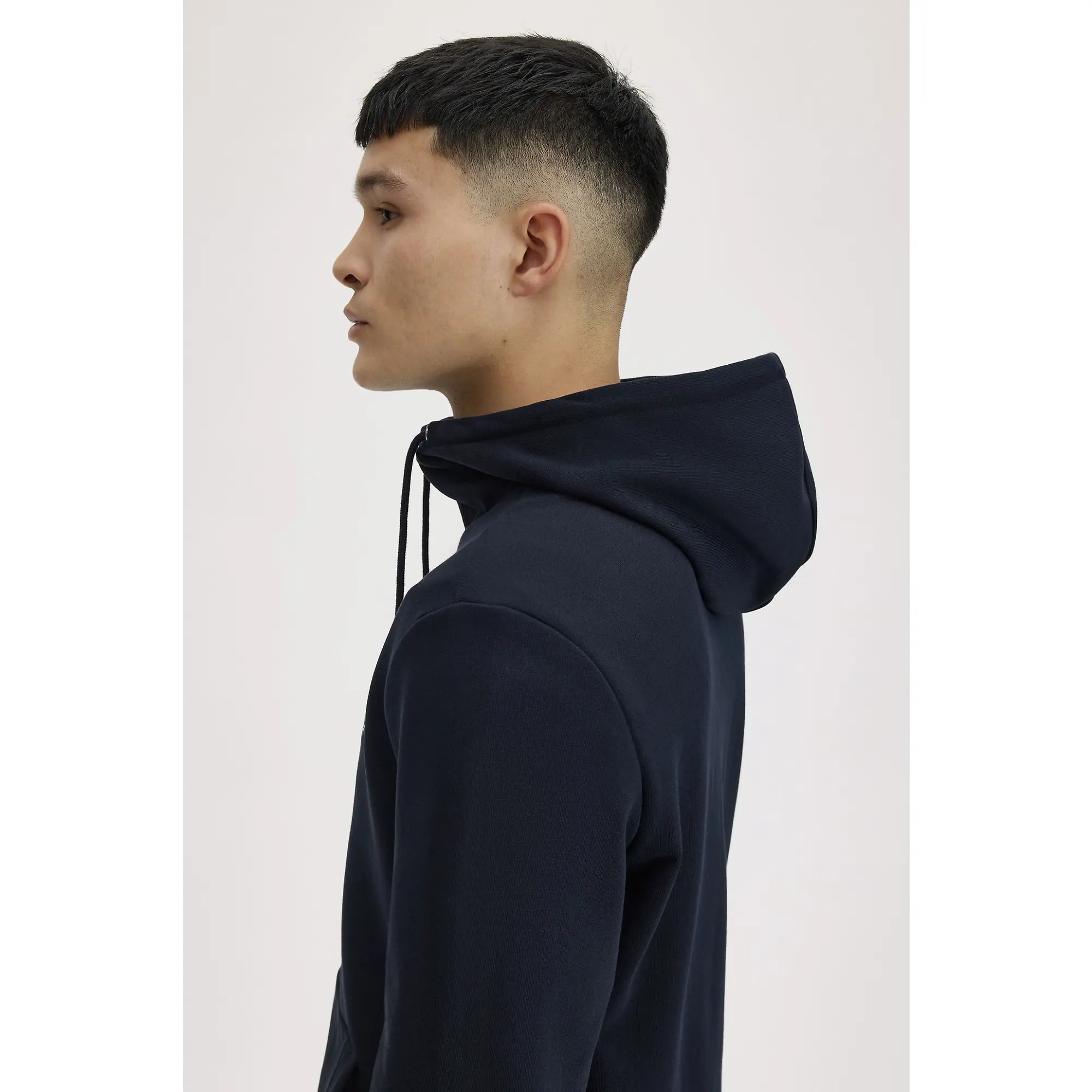 Product image 8 of 12 of Fred Perry Men's Hooded Zip Through Sweatshirt - Navy