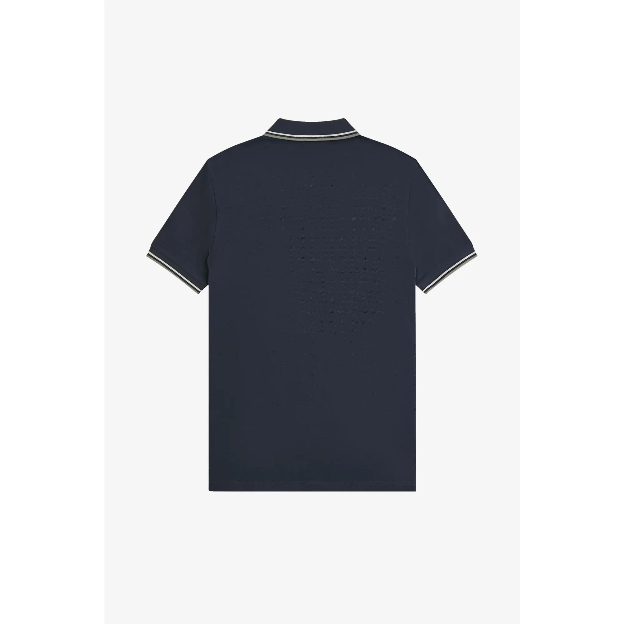 Product image 8 of 8 of Fred Perry Men's M3600 Twin Tipped Shirt - Dark Airforce / Ecru / Seagrass