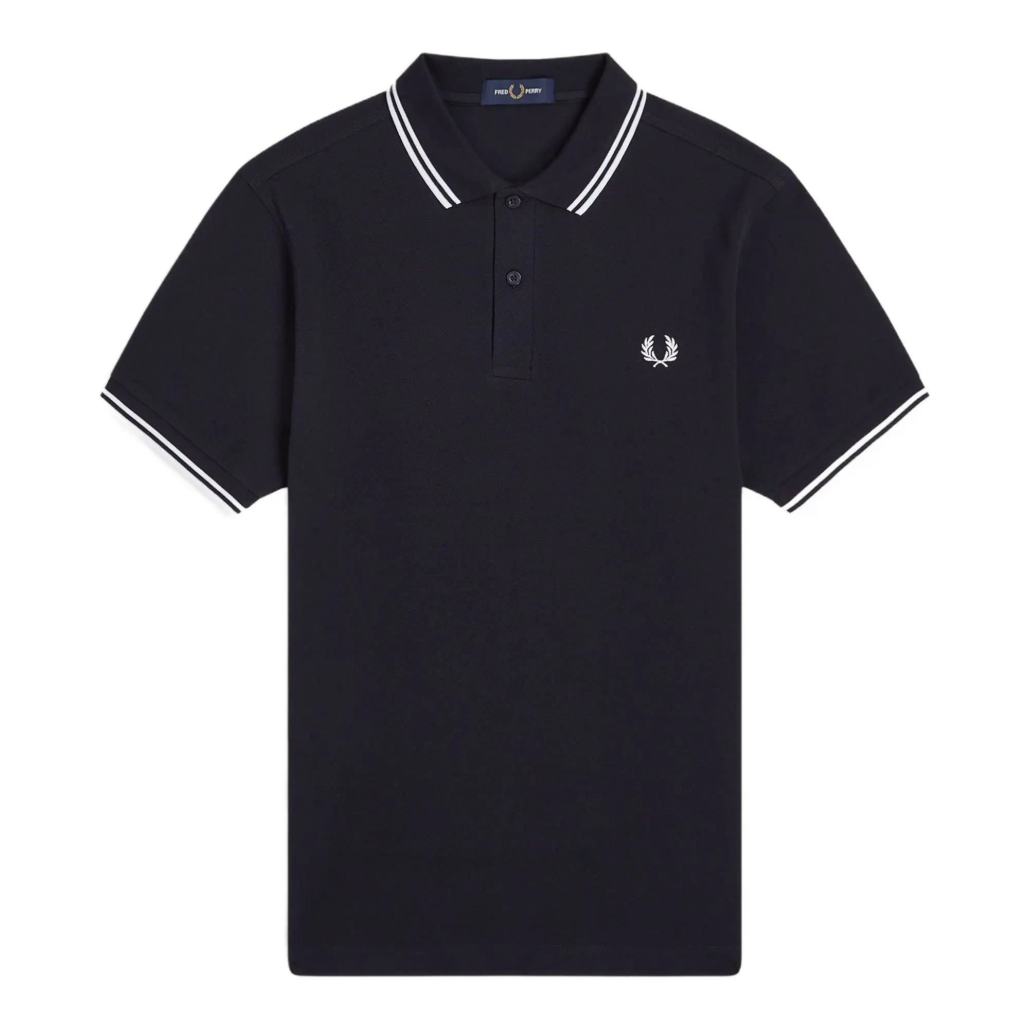 Product image 1 of 9 of Fred Perry Men's M3600 Twin Tipped Shirt - Navy / White