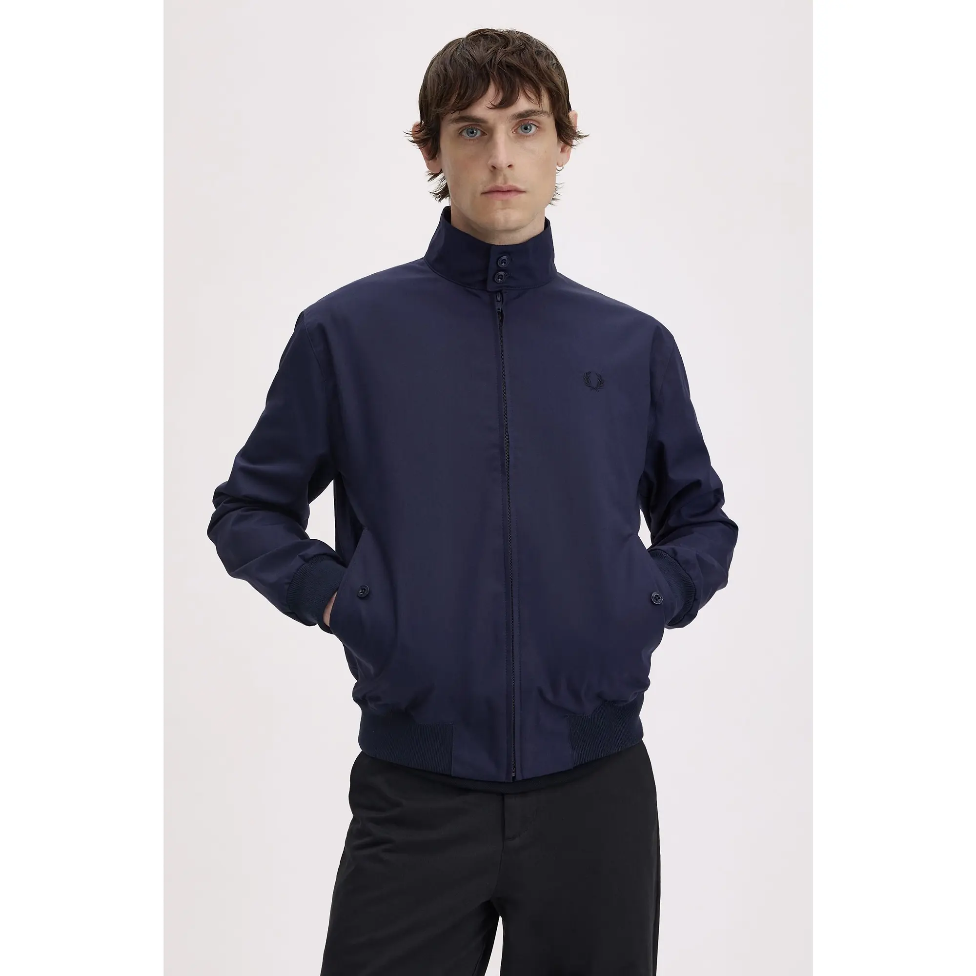 Product image 5 of 13 of Fred Perry Men's Made in England Harrington Jacket - Navy