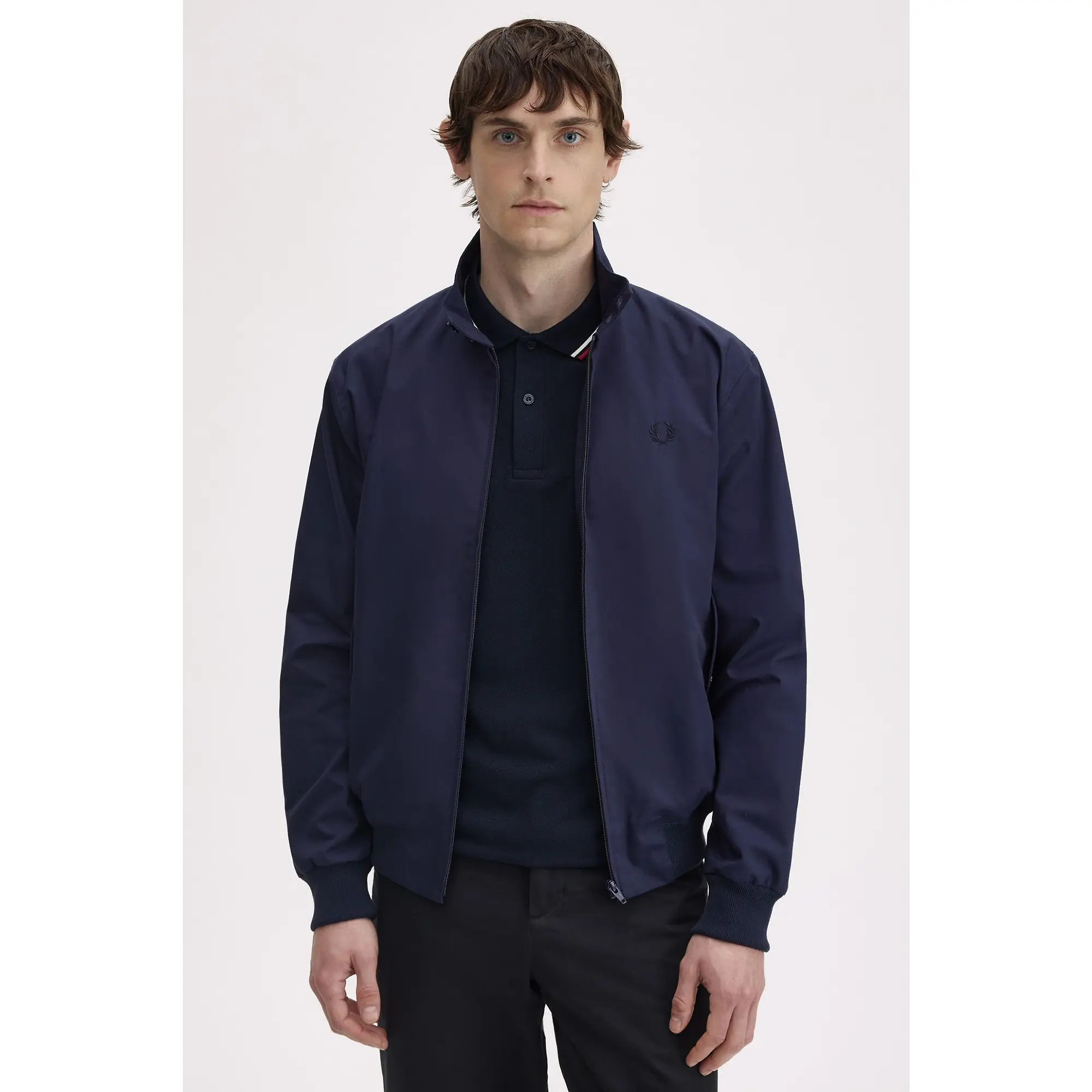 Product image 10 of 13 of Fred Perry Men's Made in England Harrington Jacket - Navy