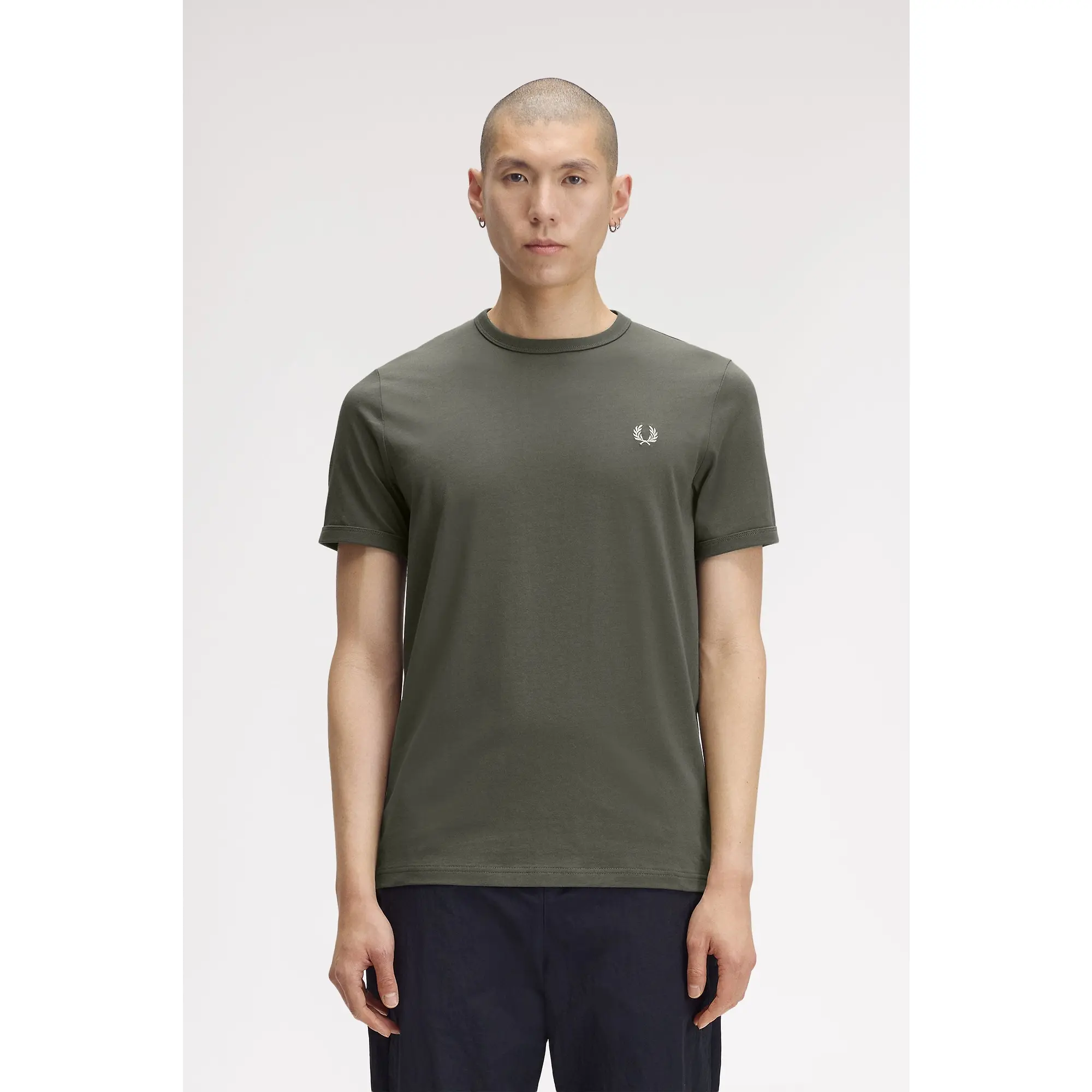 Product image 2 of 6 of Fred Perry Men's Ringer T-Shirt - Field Green
