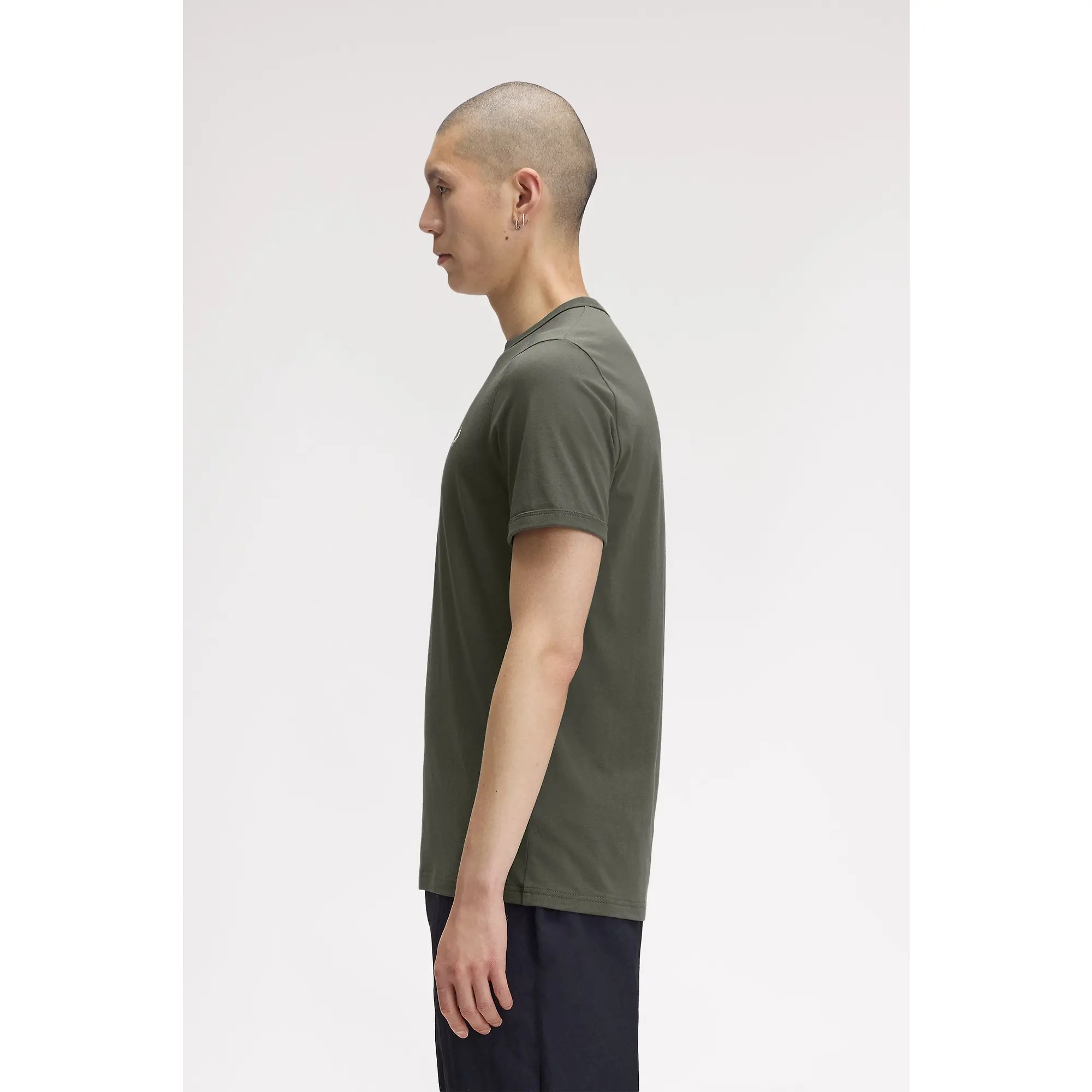 Product image 3 of 6 of Fred Perry Men's Ringer T-Shirt - Field Green