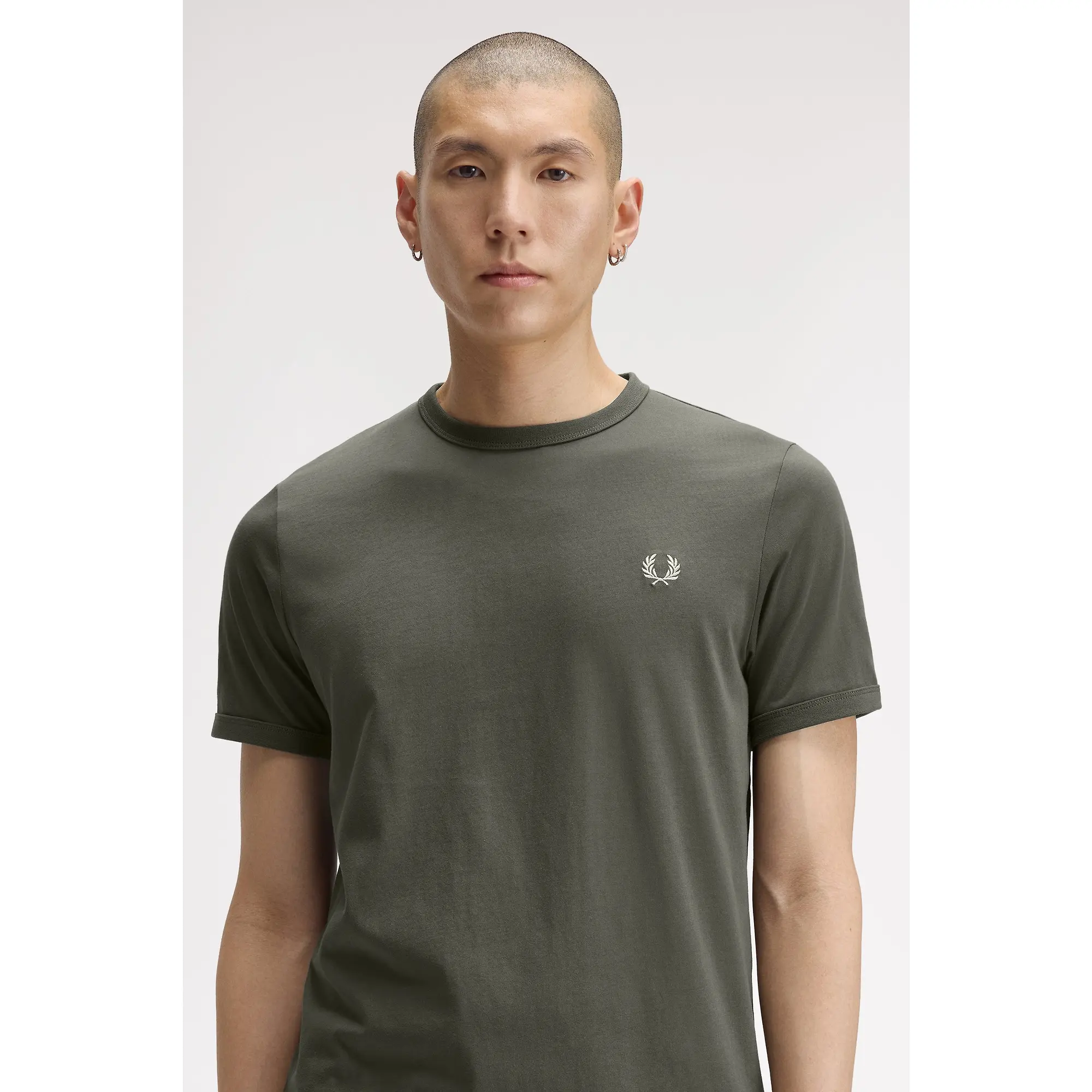 Product image 4 of 6 of Fred Perry Men's Ringer T-Shirt - Field Green