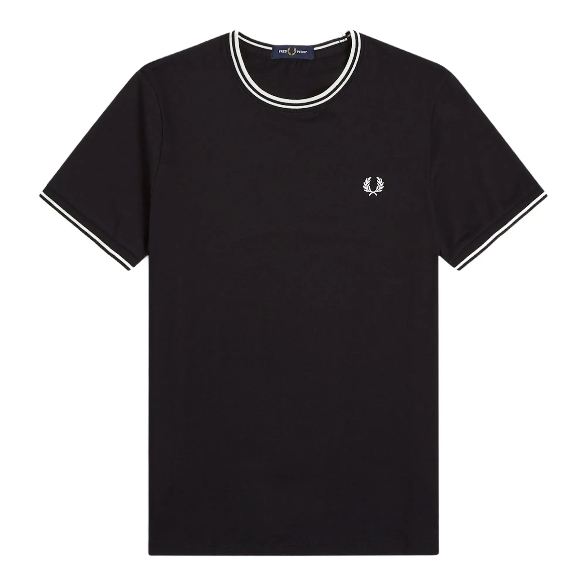 Product image 1 of 6 of Fred Perry Men's Twin Tipped T-Shirt - Black