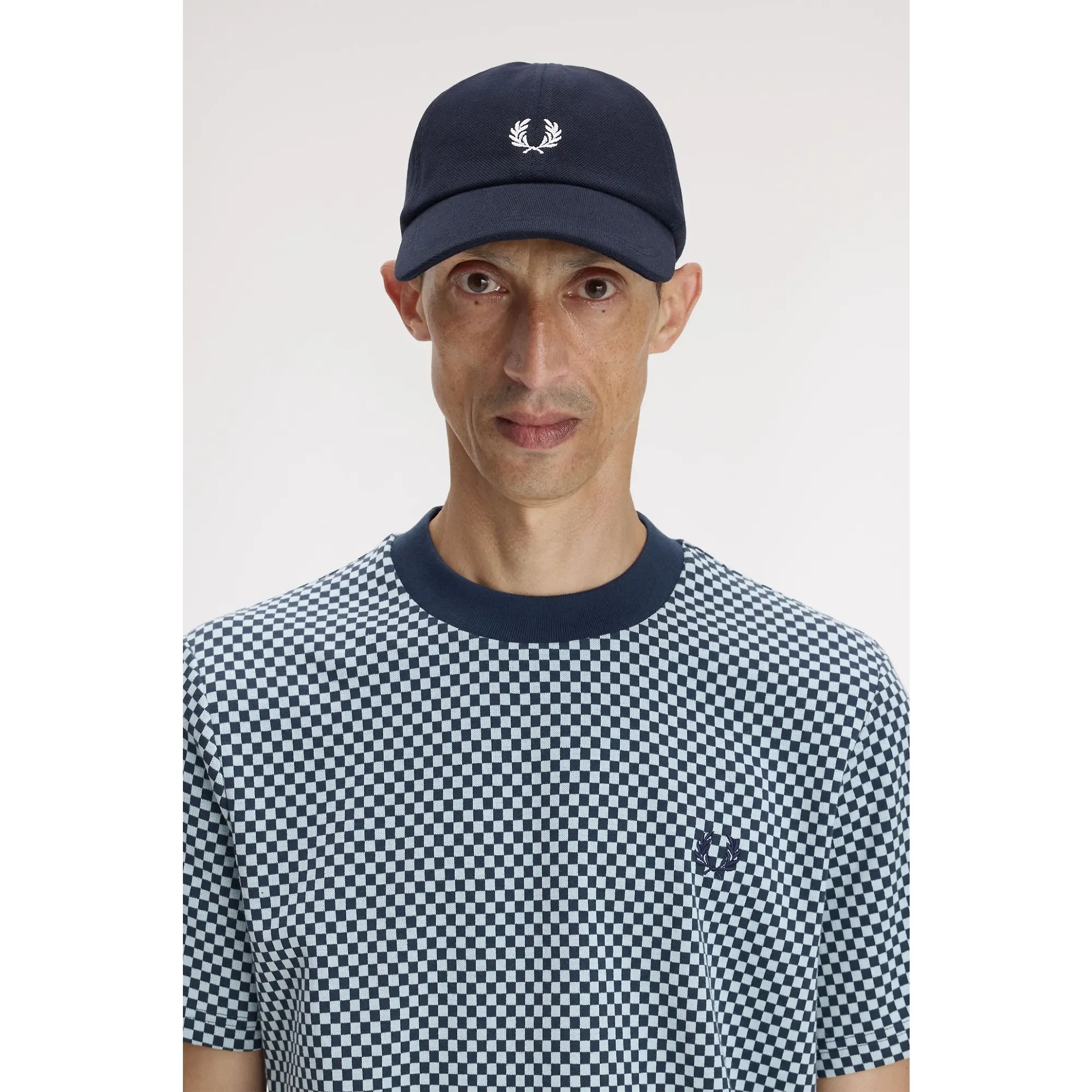 Product image 2 of 7 of Fred Perry Piqué Classic Cap - Navy / Snow White
