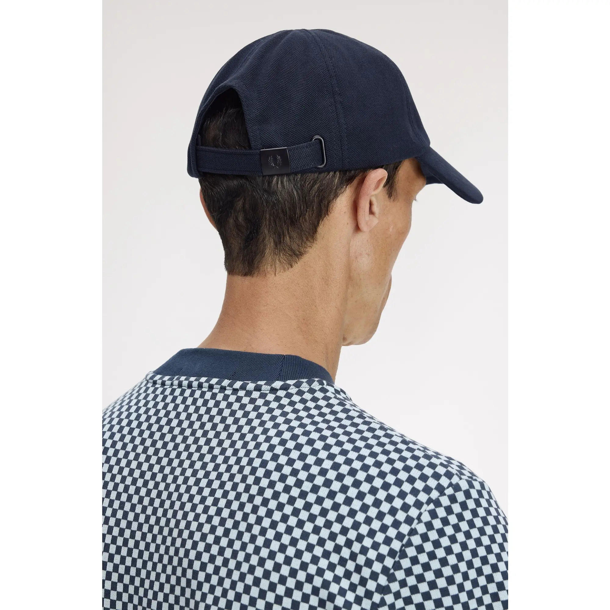 Product image 4 of 7 of Fred Perry Piqué Classic Cap - Navy / Snow White