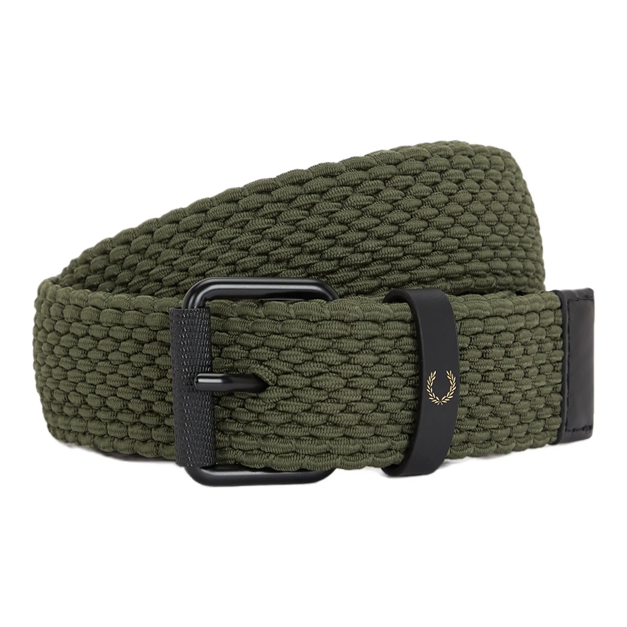 Product image 1 of 3 of Fred Perry Woven Elastic Belt - Laurel Wreath Green