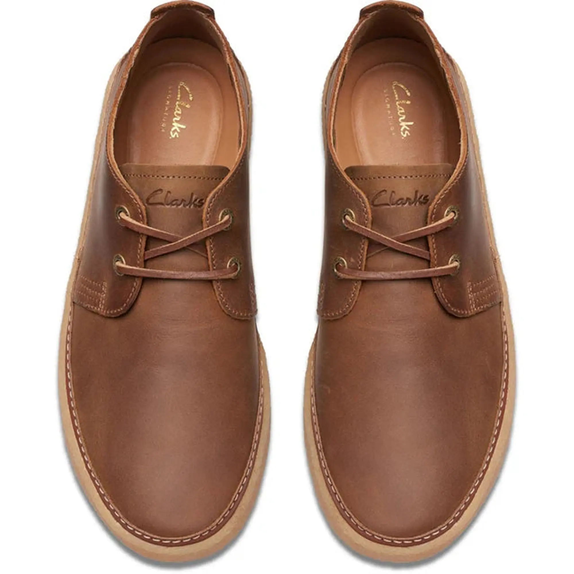 Product image 3 of 6 of Clark Men's Clarkwood Low Leather Shoe - Beeswax Leather