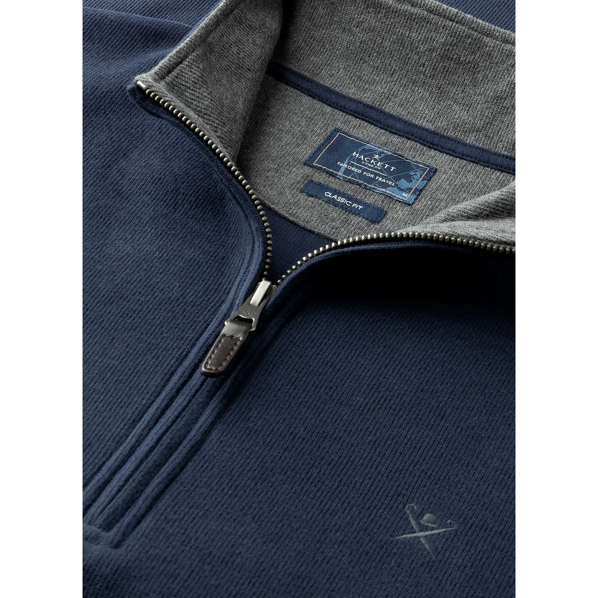 Product image 9 of 9 of Hackett Men's Travel Cotton Quarter Zip Sweat - Old Navy