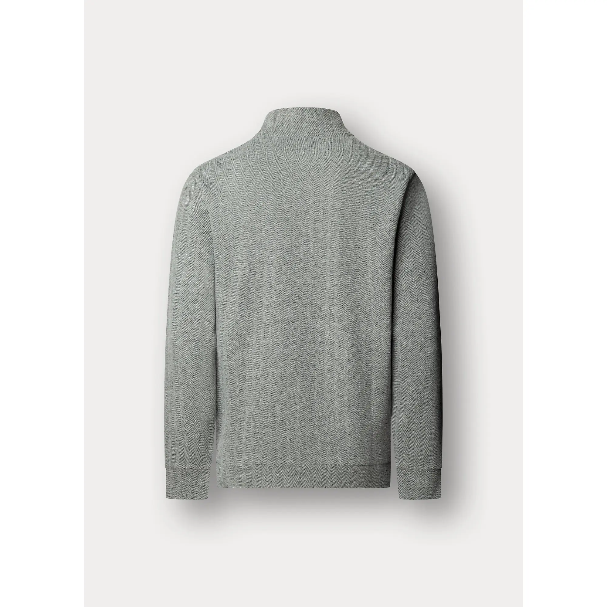 Product image 2 of 2 of Hackett Men's Herringbone Half Zip Sweatshirt - Charcoal Grey