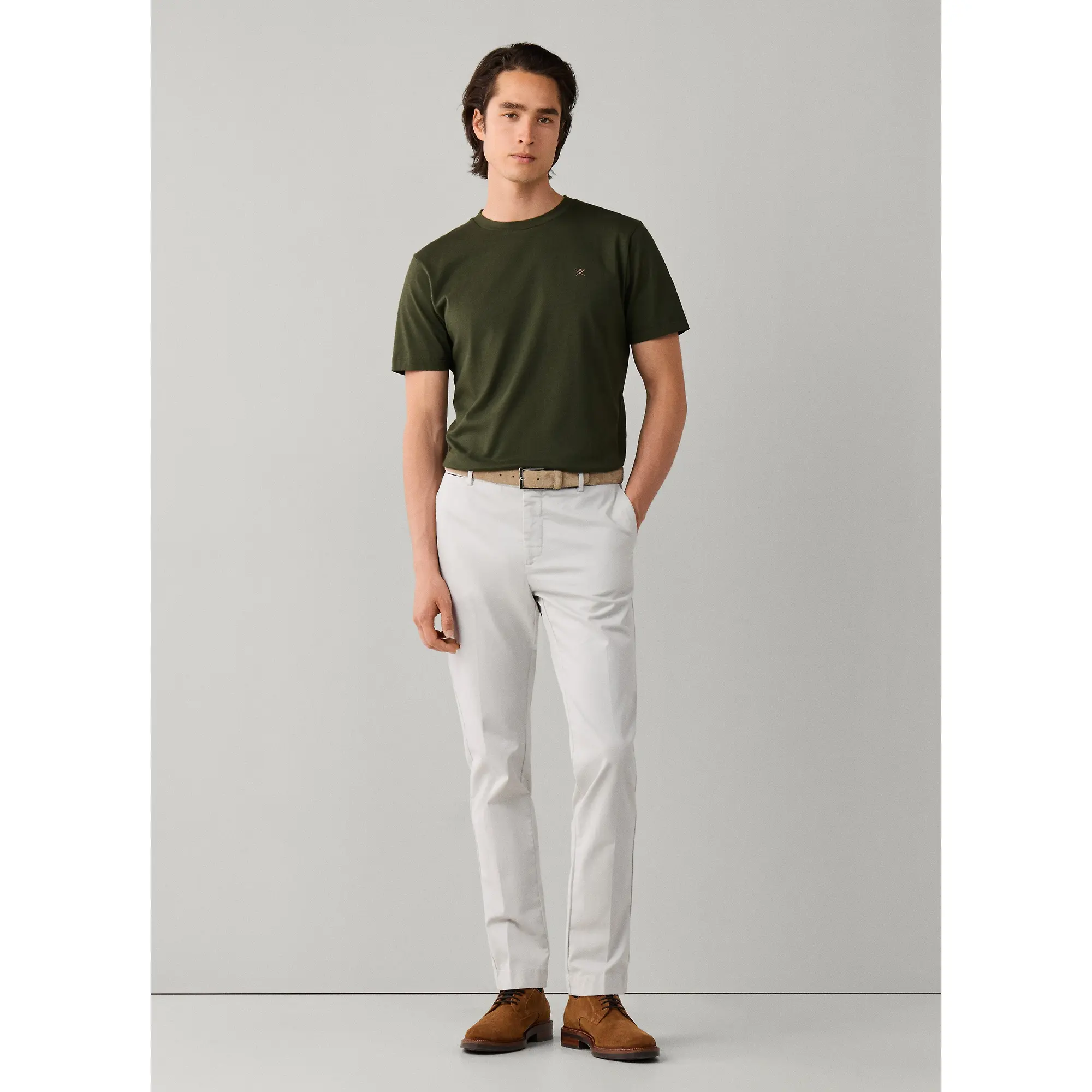 Product image 3 of 9 of Hackett Men's Classic Fit Logo T-Shirt - Hunter Green