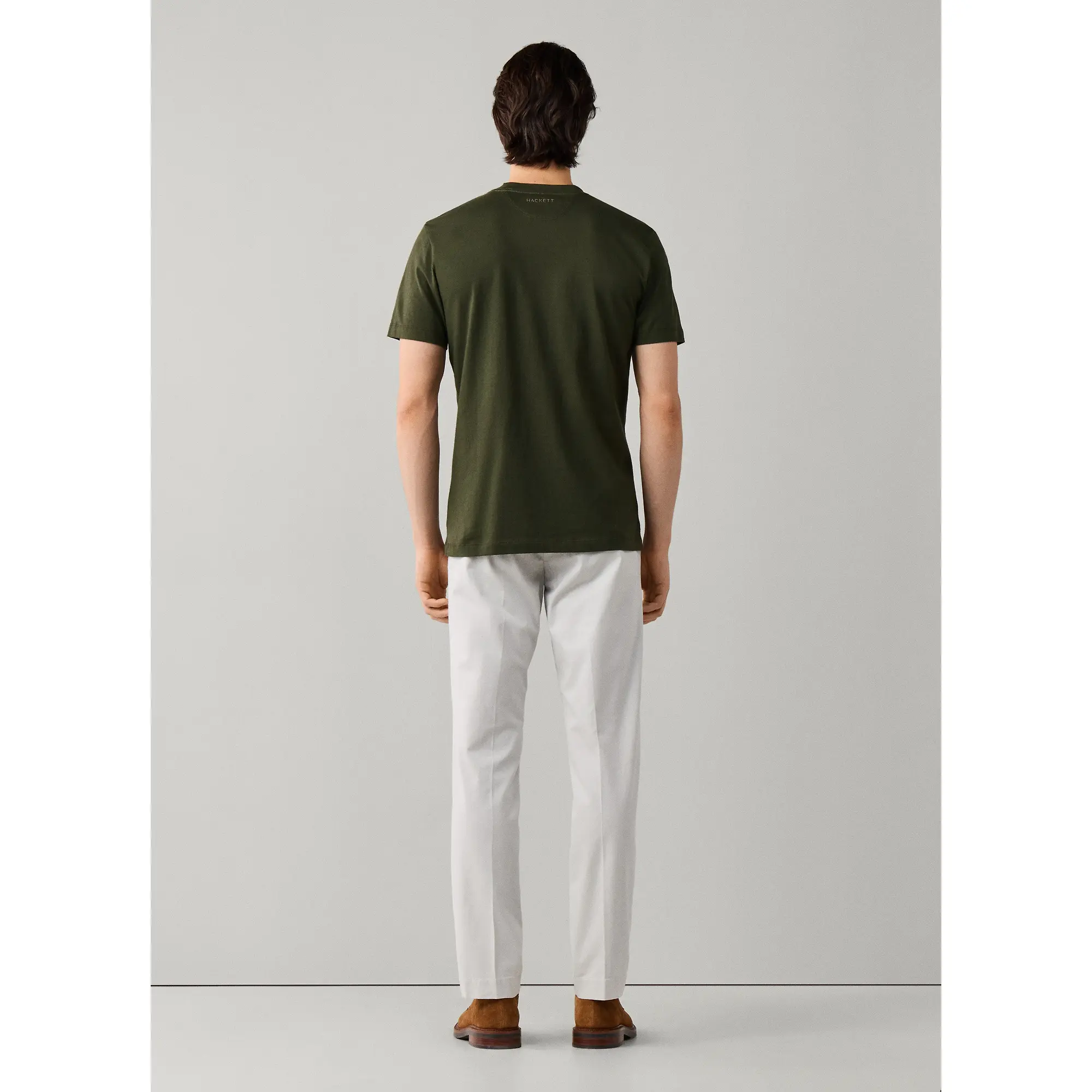 Product image 4 of 9 of Hackett Men's Classic Fit Logo T-Shirt - Hunter Green