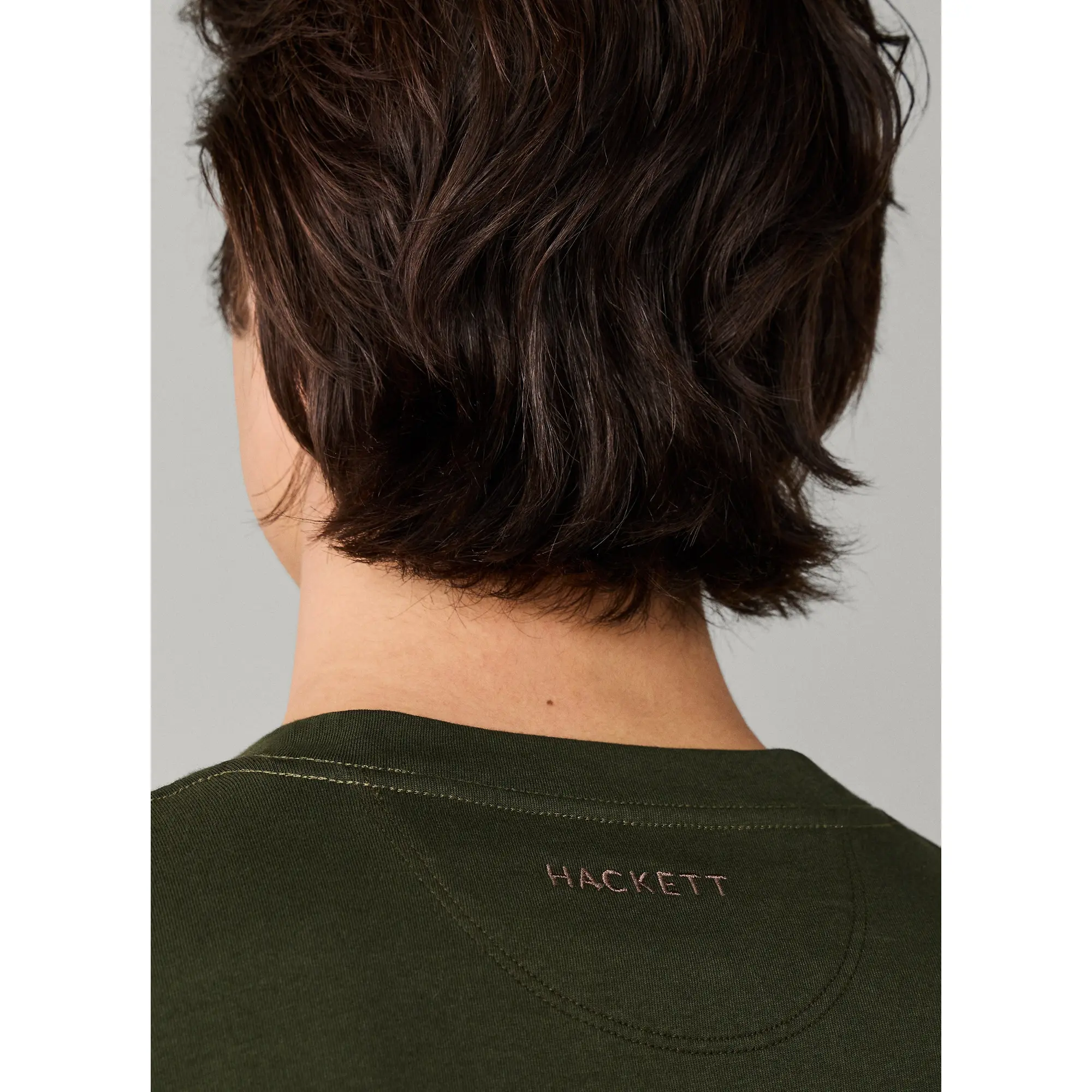 Product image 8 of 9 of Hackett Men's Classic Fit Logo T-Shirt - Hunter Green