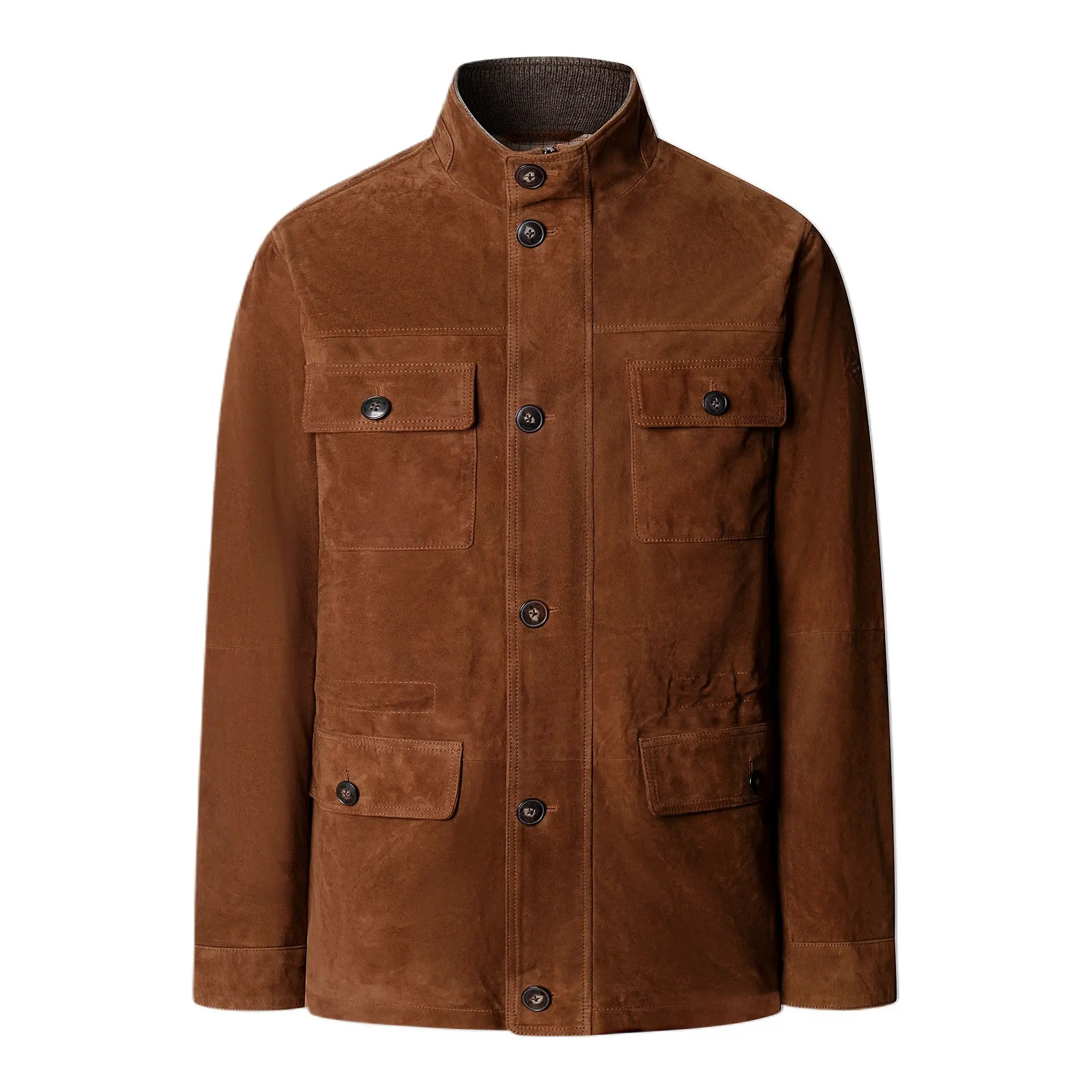 Product image 1 of 11 of Hackett Men's Suede Four Pocket Jacket - Nut Brown