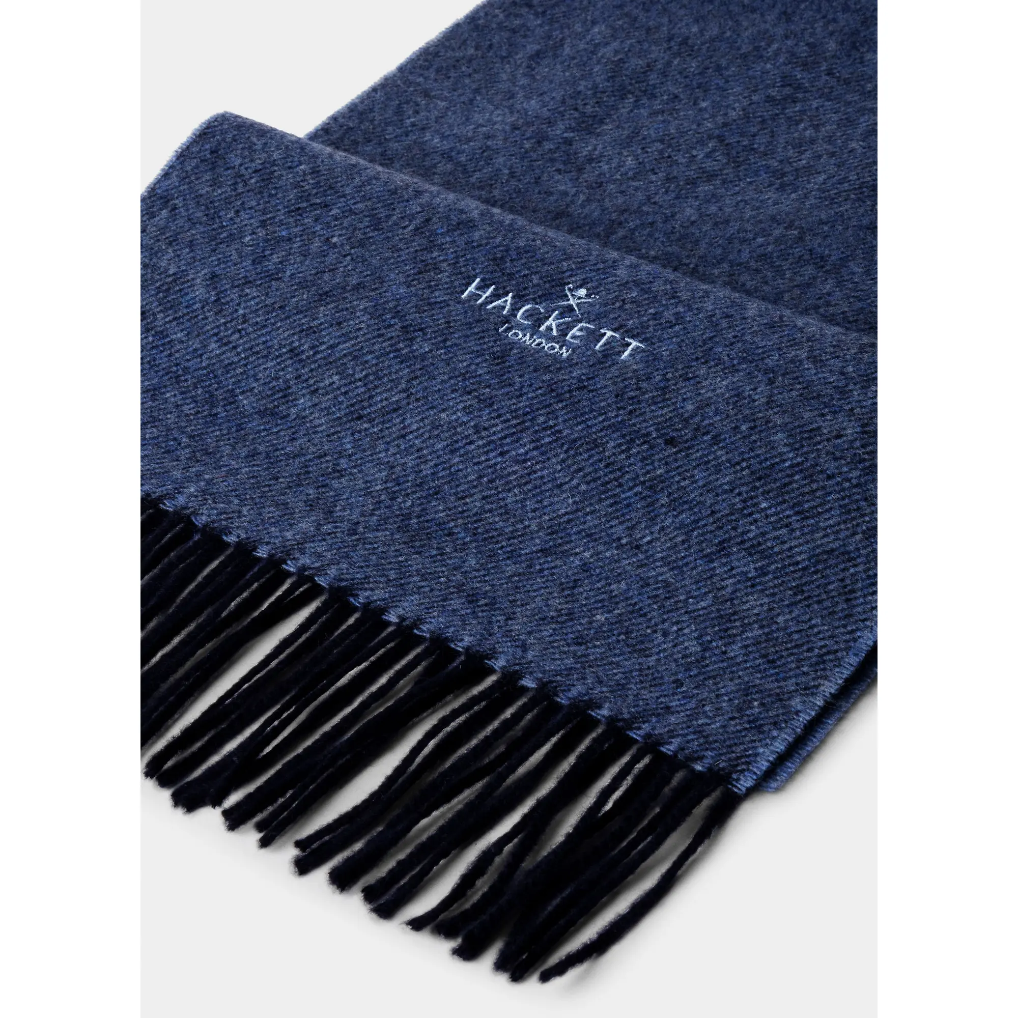 Product image 3 of 3 of Hackett Men's Wool-Cashmere Twill Scarf - Made In Italy - Navy