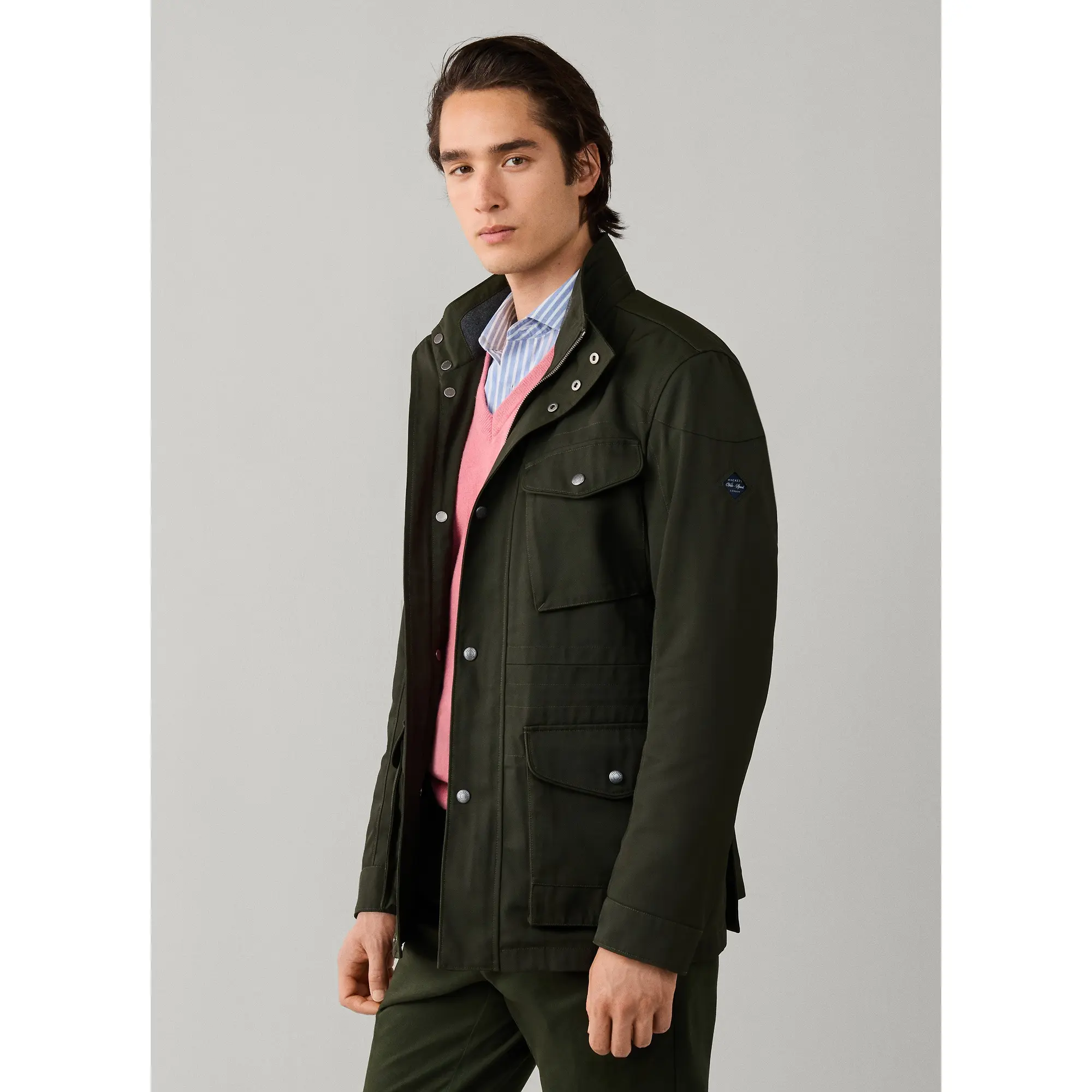 Product image 6 of 12 of Hackett Men's Velospeed Jacket - Hunter Green