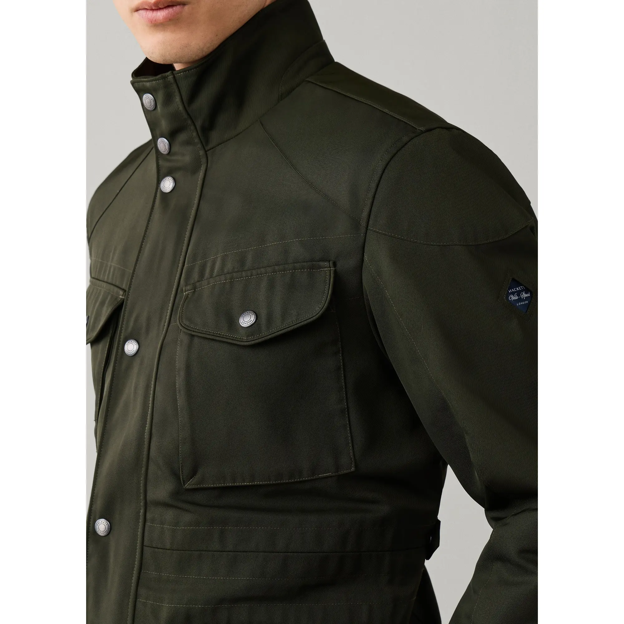 Product image 7 of 12 of Hackett Men's Velospeed Jacket - Hunter Green