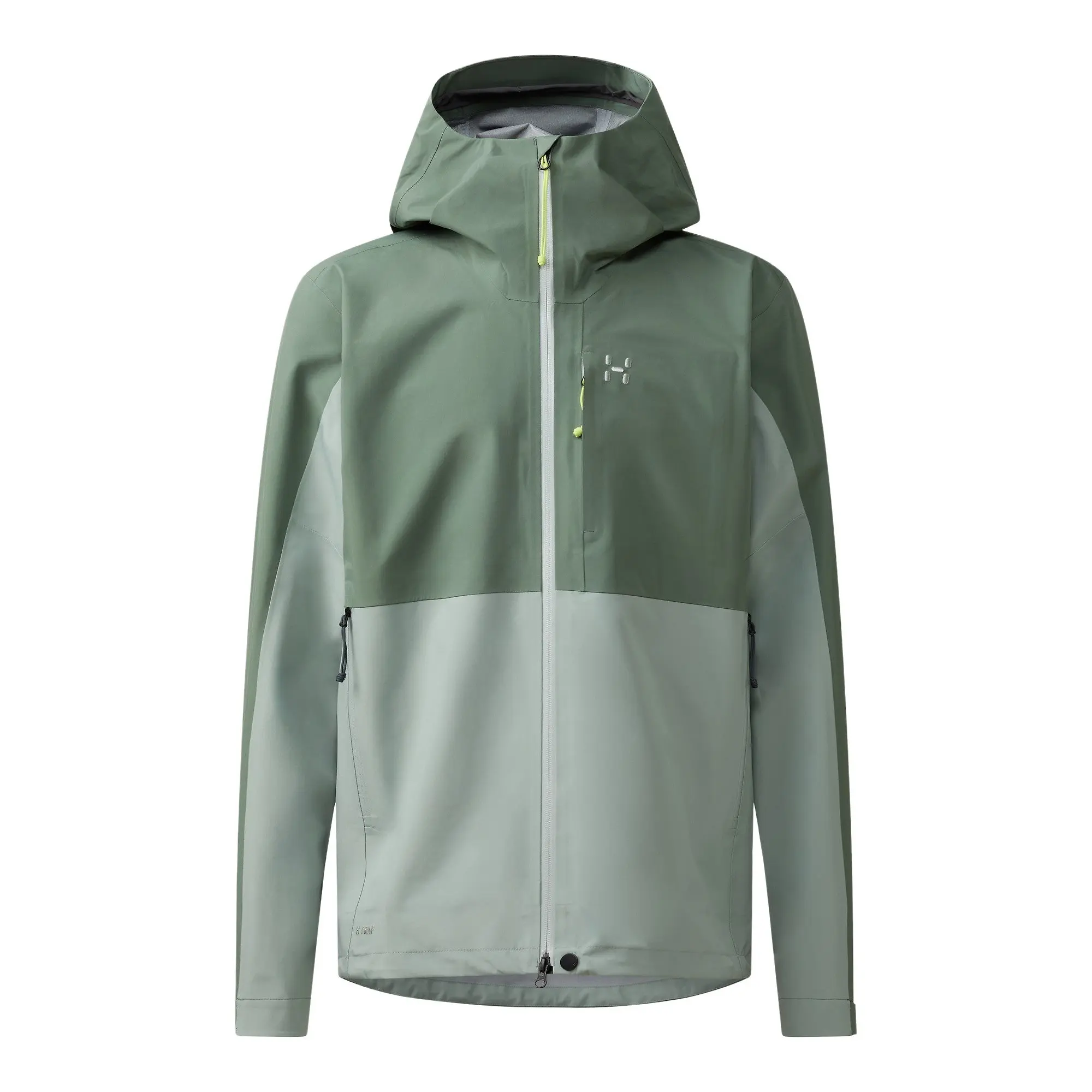 Product image 1 of 10 of Haglöfs Men's Front Proof II Waterproof Jacket - Chlorophyll Green/Dew Green