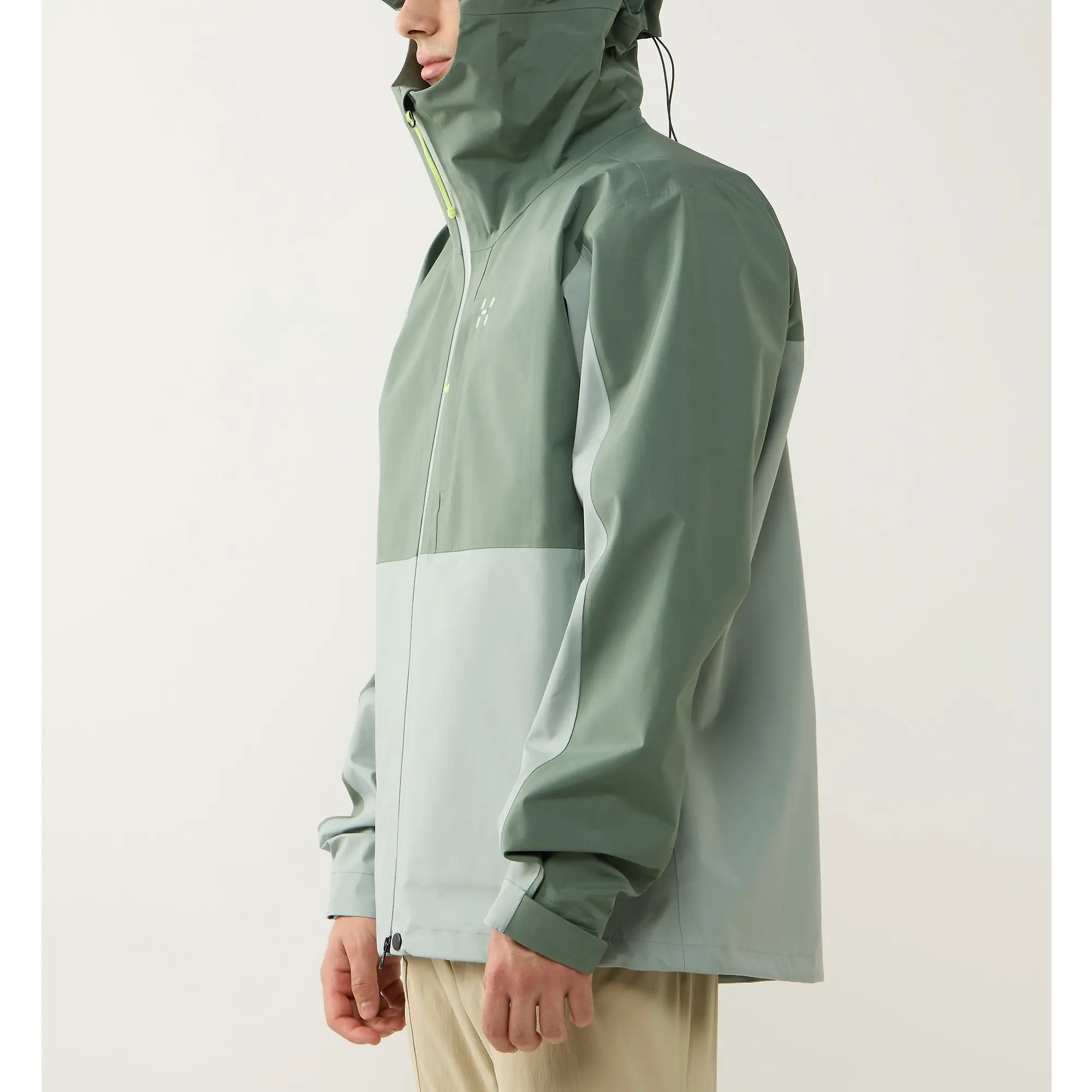 Product image 4 of 10 of Haglöfs Men's Front Proof II Waterproof Jacket - Chlorophyll Green/Dew Green