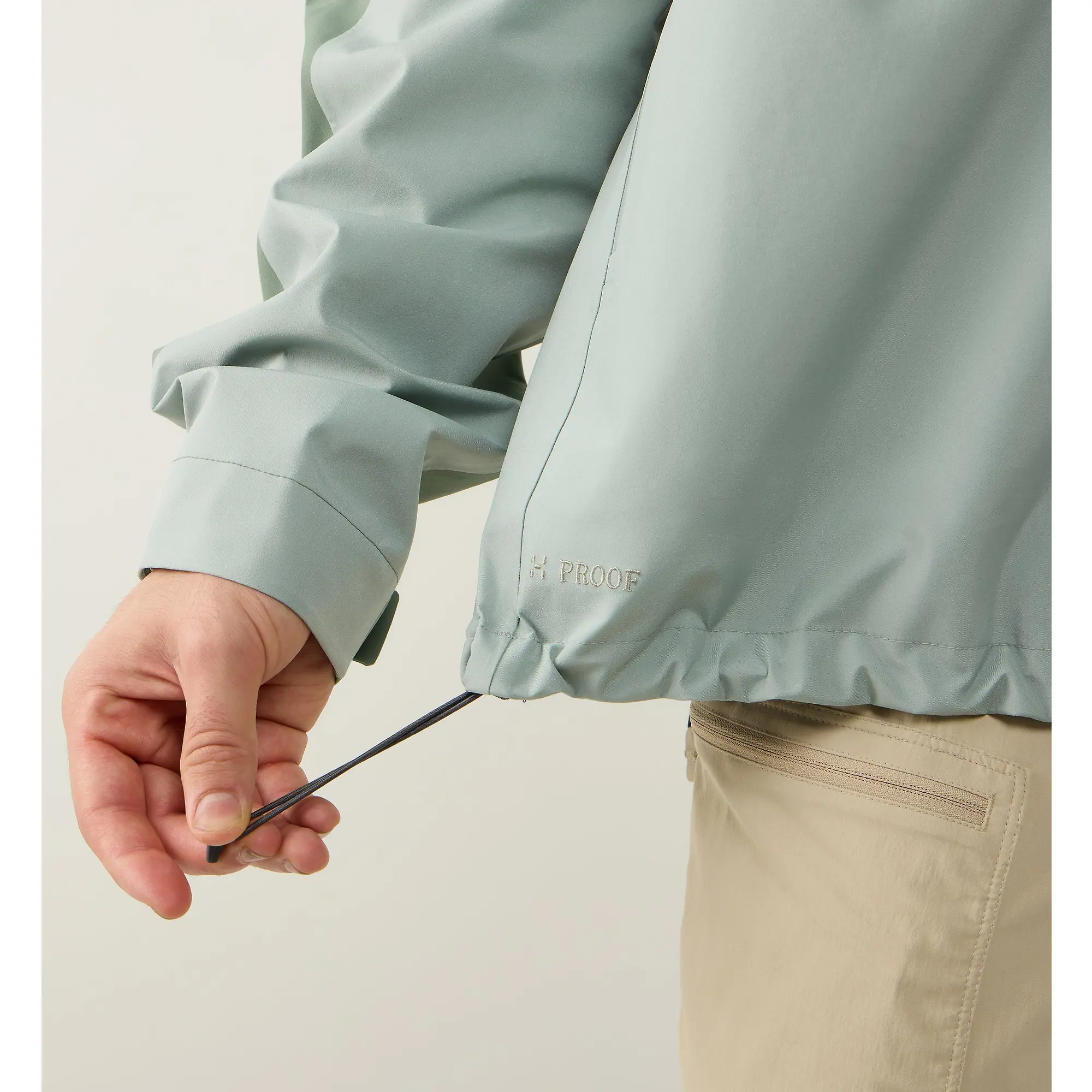 Product image 7 of 10 of Haglöfs Men's Front Proof II Waterproof Jacket - Chlorophyll Green/Dew Green