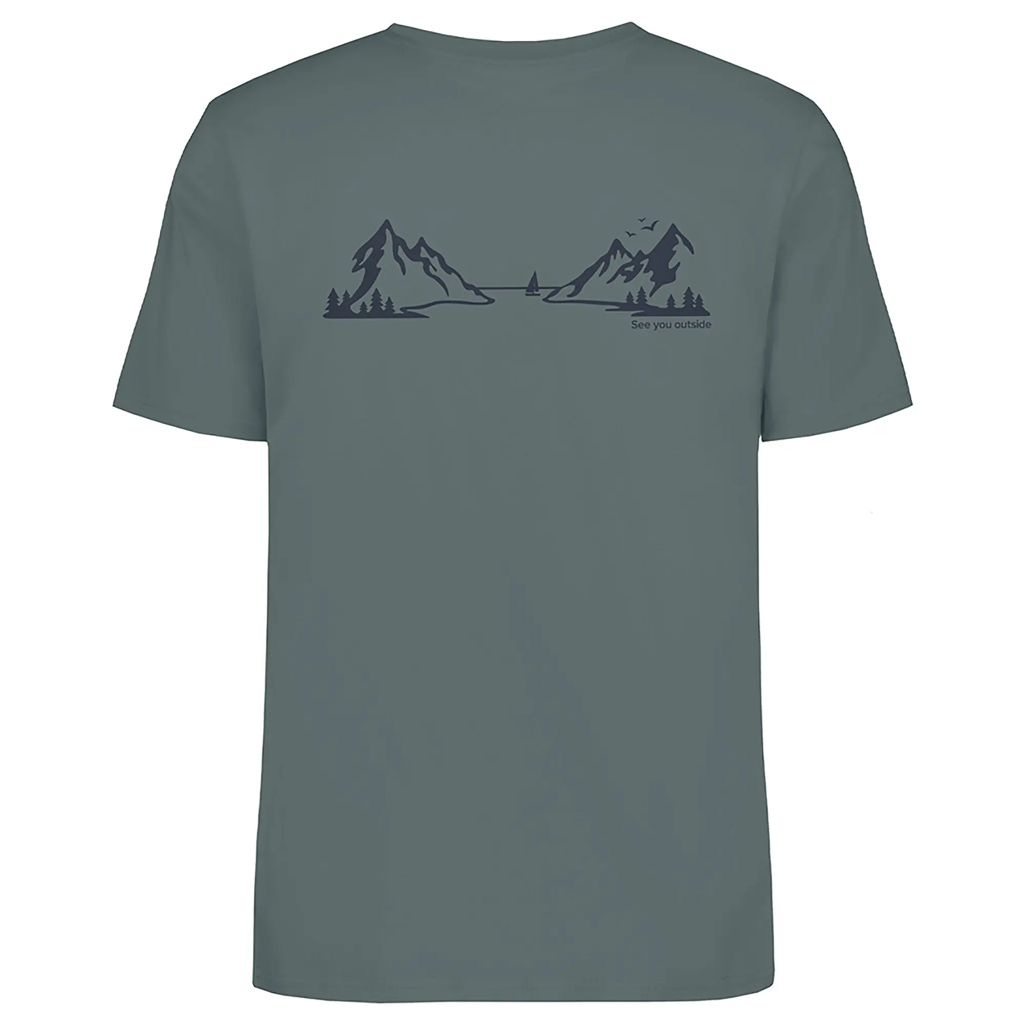 Product image 2 of 2 of Didriksons Men's Harald Landscape T-Shirt - Factory Blue