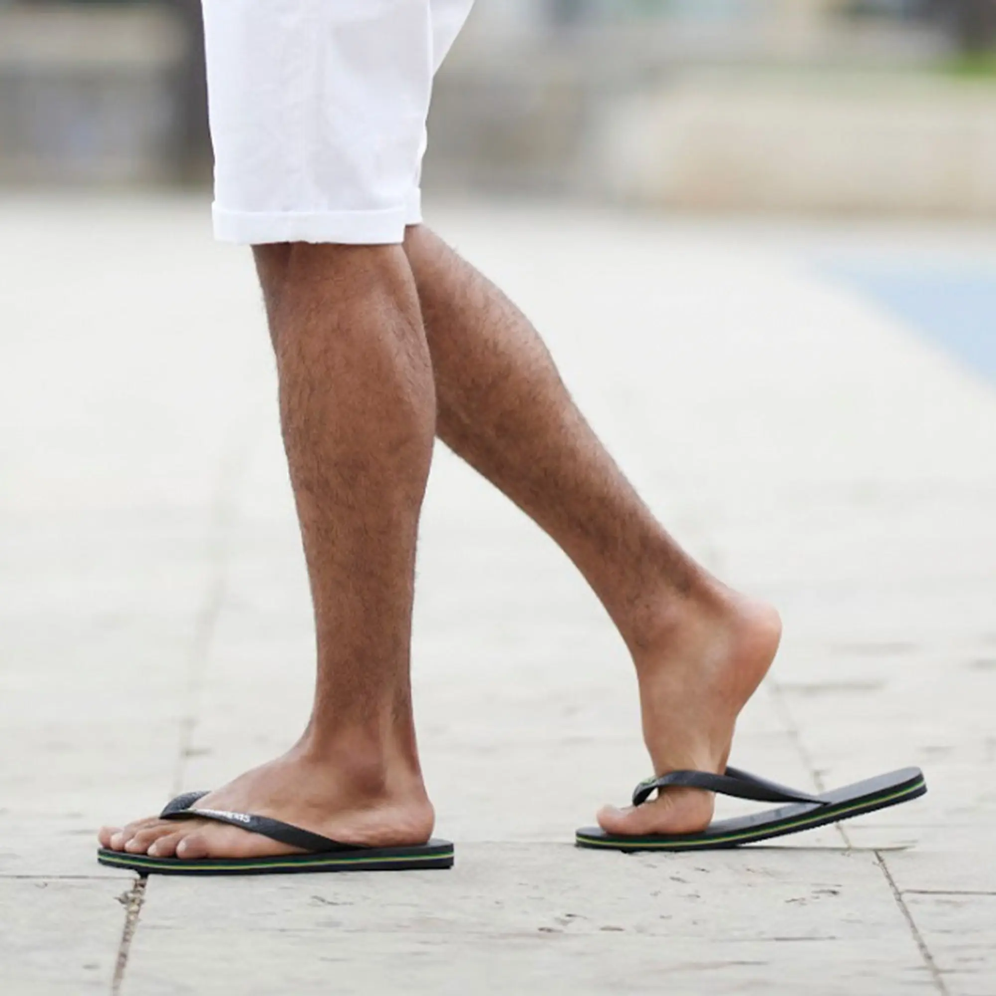 Product image 7 of 8 of Havaianas Unisex Brasil Logo Flip Flops - Black/Black